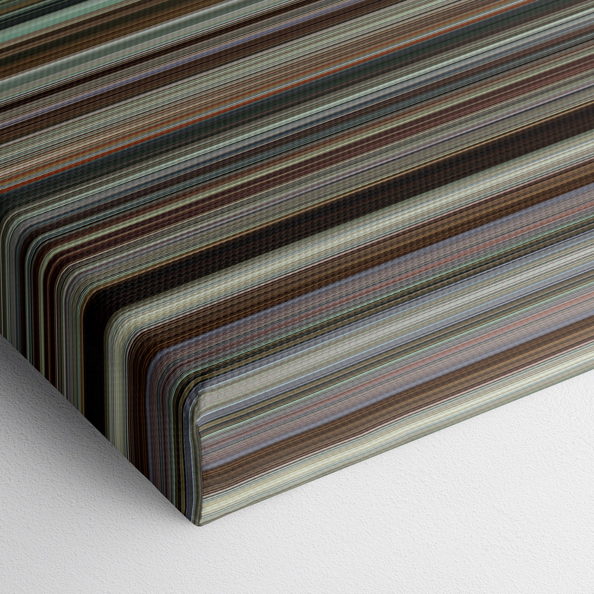 Spotlight (2015) CineSpectrum Color Spectrum Canvas Print - Close Up of Bottom of Print