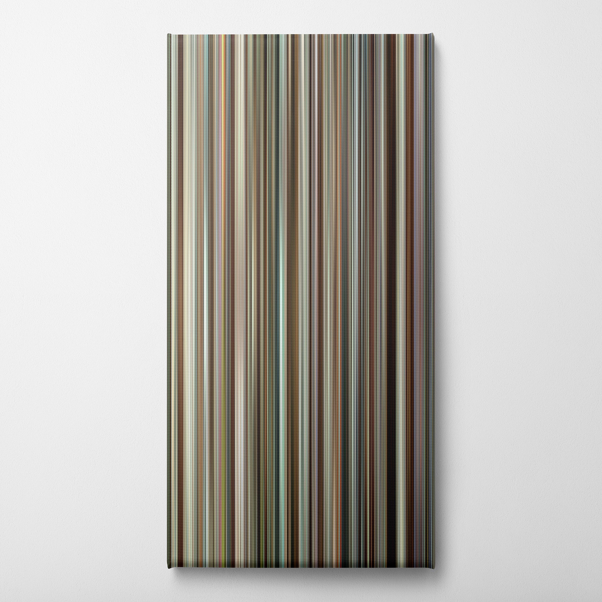 Spotlight (2015) CineSpectrum Color Spectrum Canvas Print - Vertical on Wall