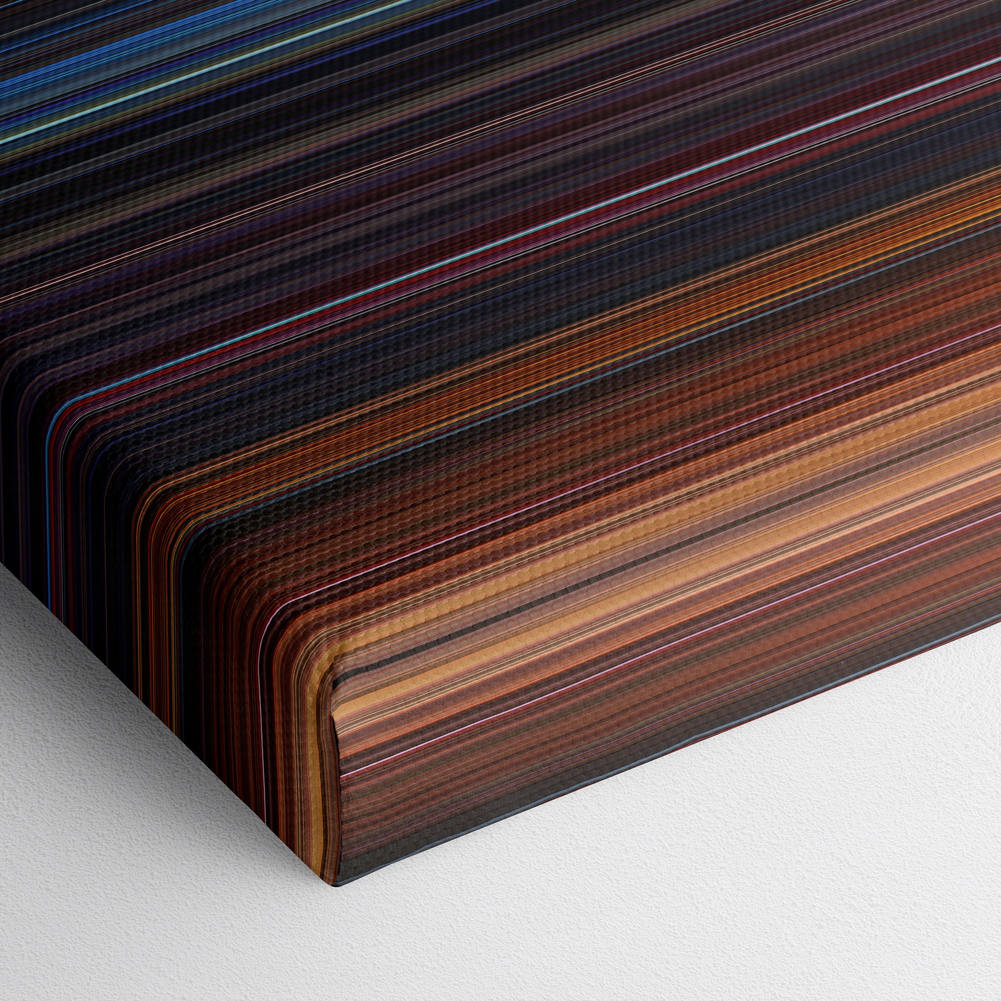Star Trek III - The Search For Spock (1984) CineSpectrum Color Spectrum Canvas Print - Close Up of Bottom of Print
