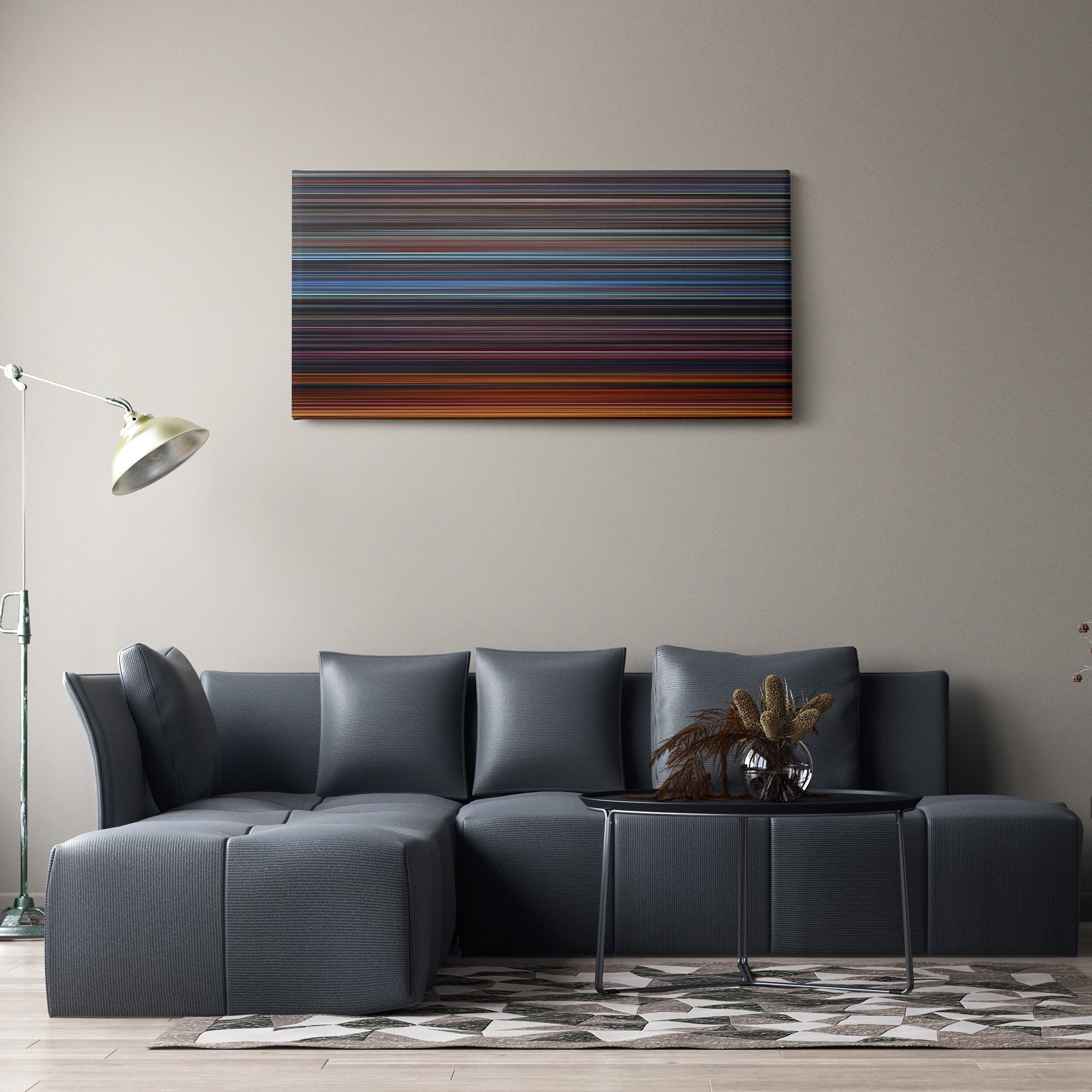 Star Trek III - The Search For Spock (1984) CineSpectrum Color Spectrum Canvas Print - Hanging Horizontal on Wall in Room