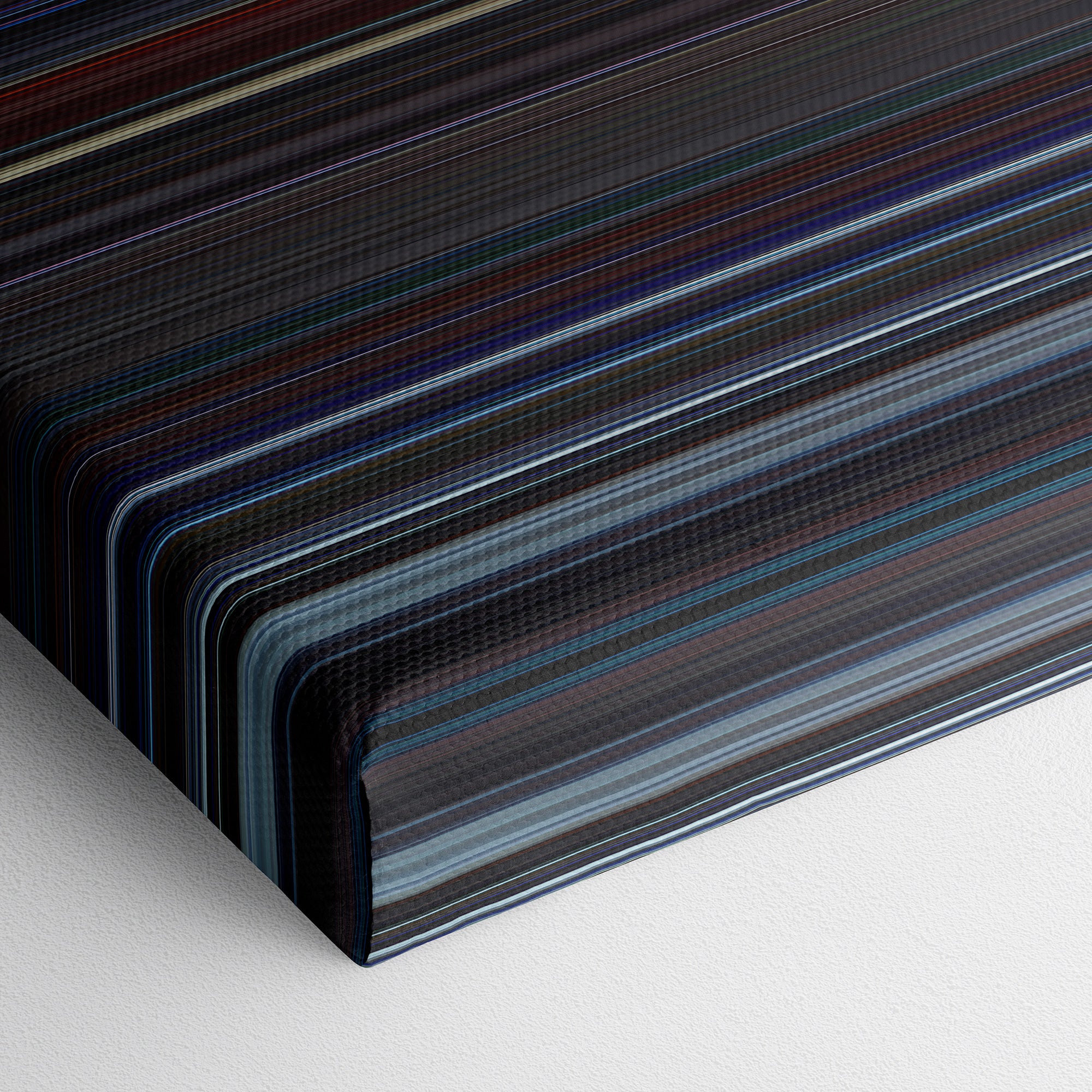 Star Trek II - The Wrath of Khan (1982) CineSpectrum Color Spectrum Canvas Print - Close Up of Bottom of Print