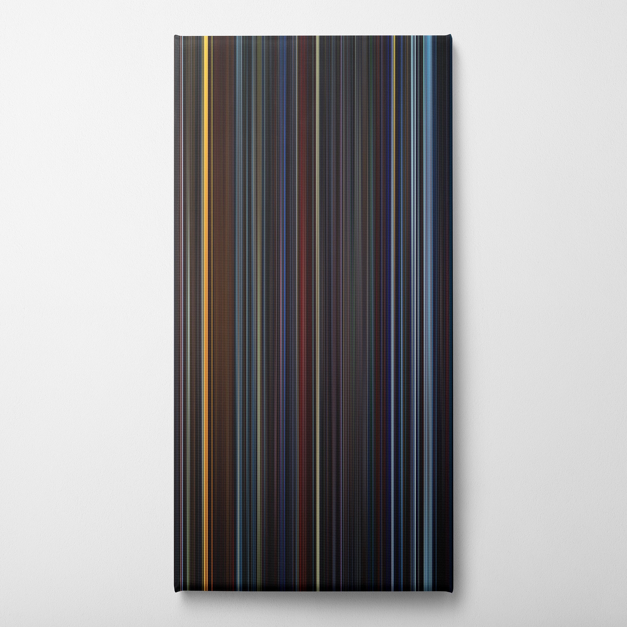 Star Trek II - The Wrath of Khan (1982) CineSpectrum Color Spectrum Canvas Print - Vertical on Wall