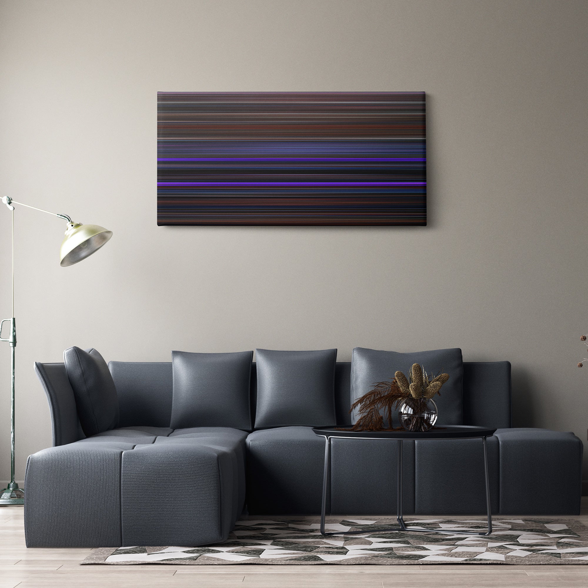 Star Trek VI - The Undiscovered Country (1991) CineSpectrum Color Spectrum Canvas Print - Hanging Horizontal on Wall in Room