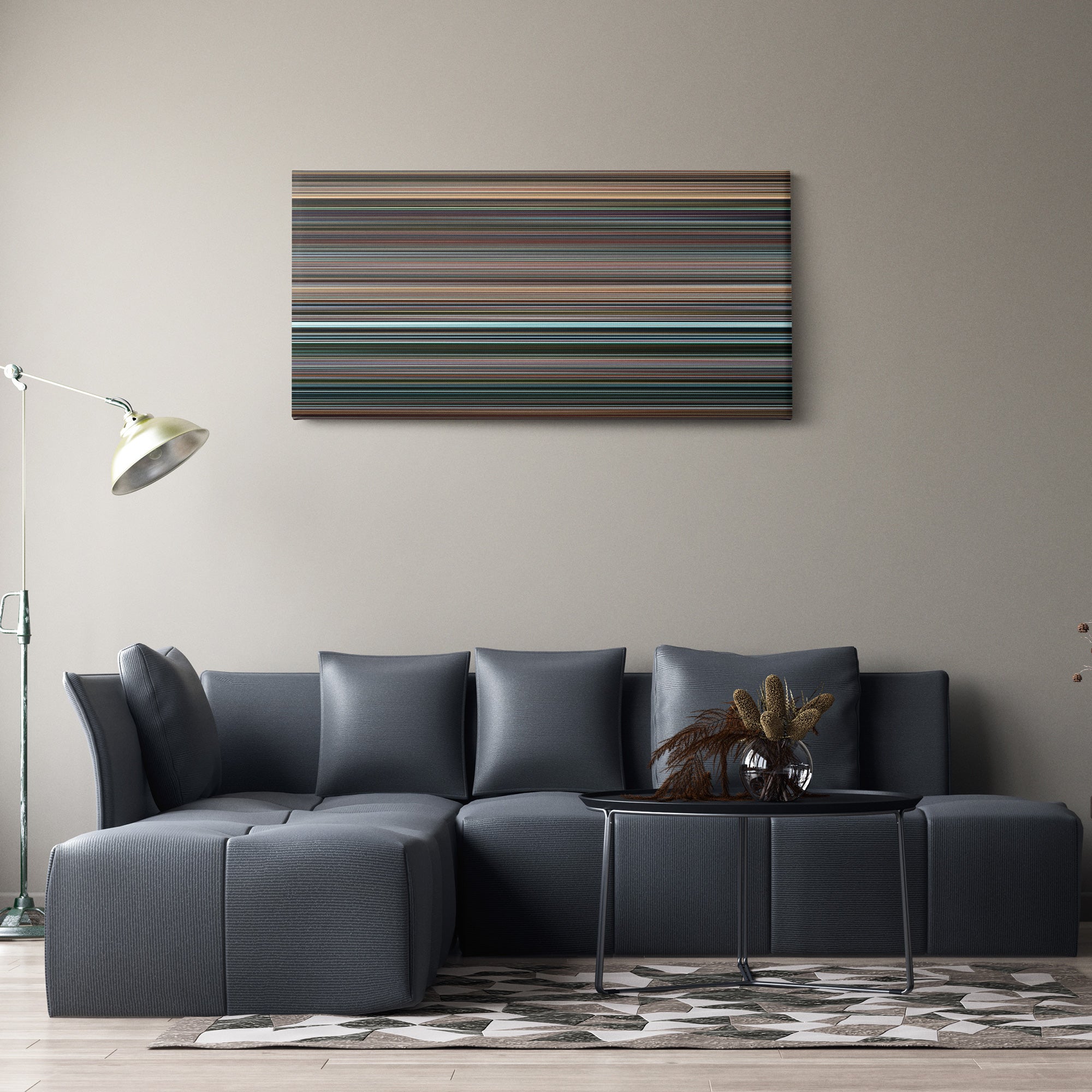 Star Trek (2009) CineSpectrum Color Spectrum Canvas Print - Hanging Horizontal on Wall in Room