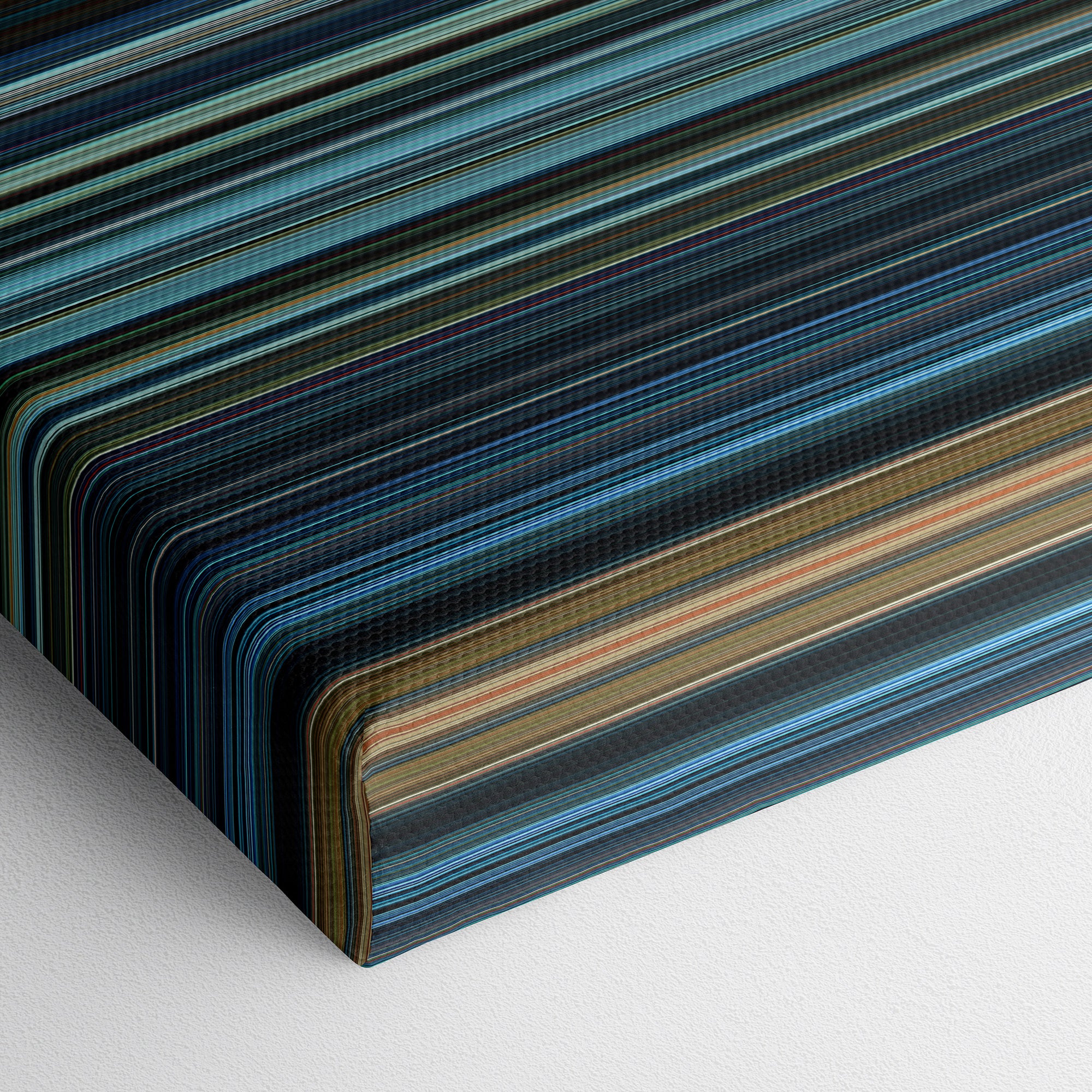 Star Wars Episode IX - The Rise Of Skywalker (2019) CineSpectrum Color Spectrum Canvas Print - Close Up of Bottom of Print