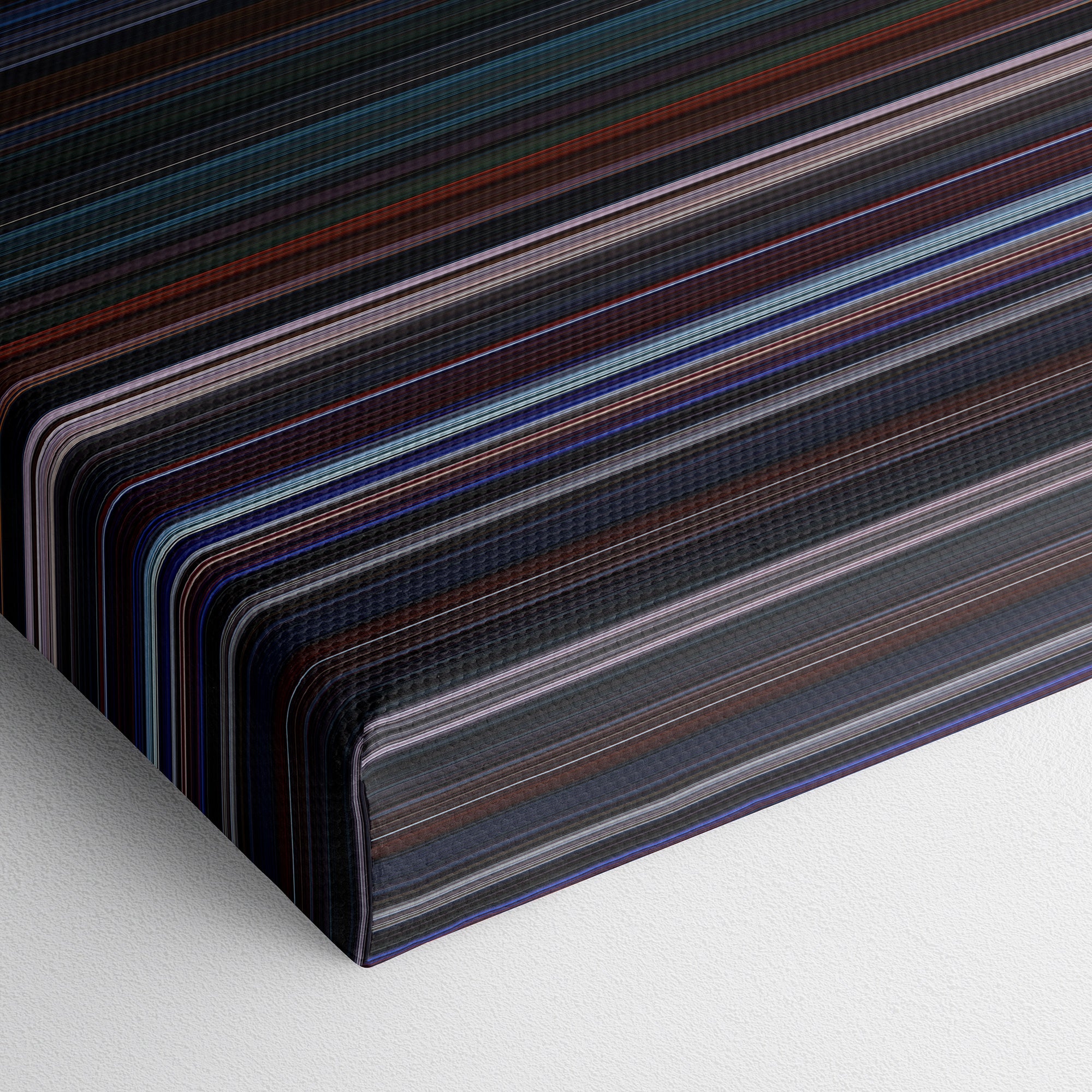 Star Wars Episode V - The Empire Strikes Back (1980) CineSpectrum Color Spectrum Canvas Print - Close Up of Bottom of Print
