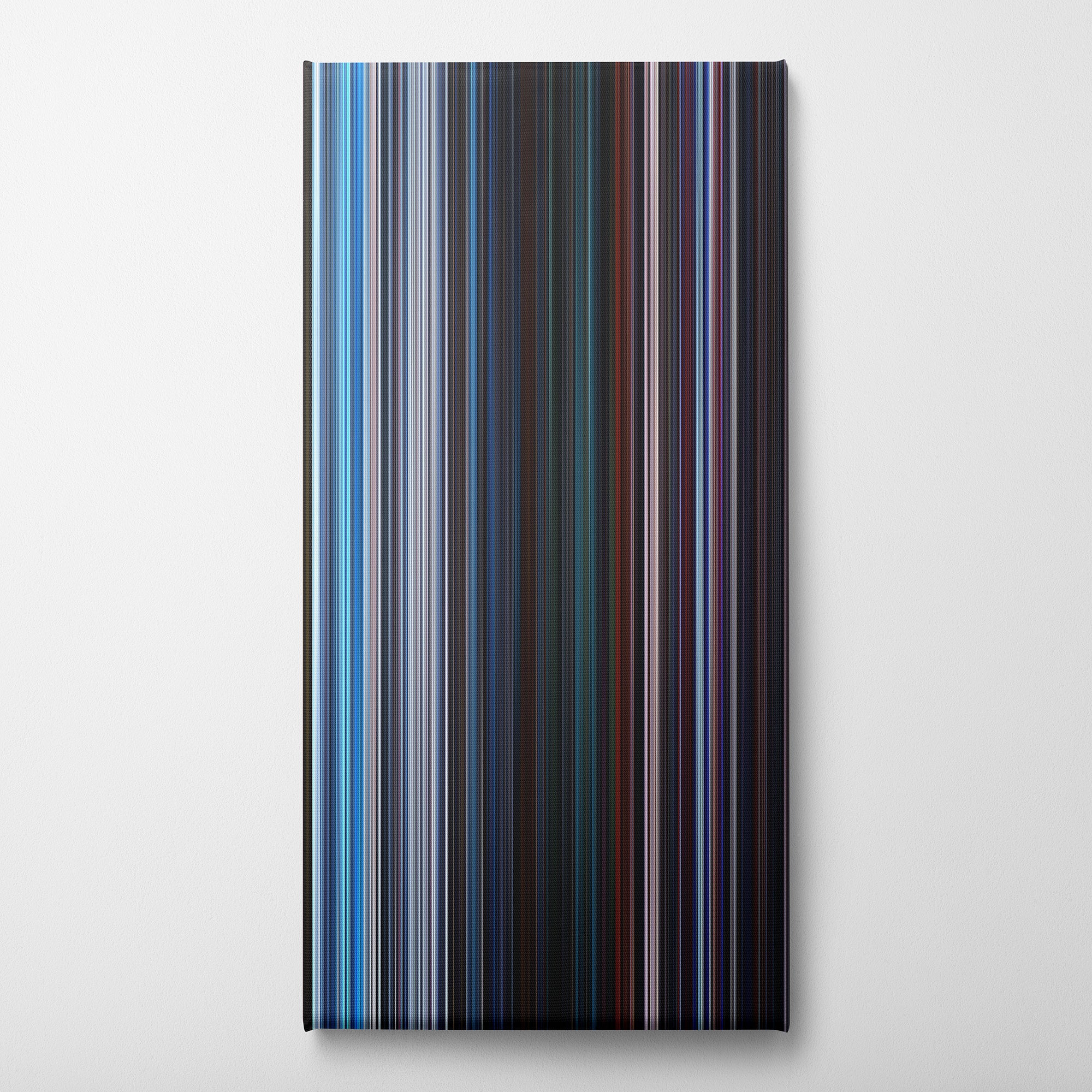 Star Wars Episode V - The Empire Strikes Back (1980) CineSpectrum Color Spectrum Canvas Print - Vertical on Wall