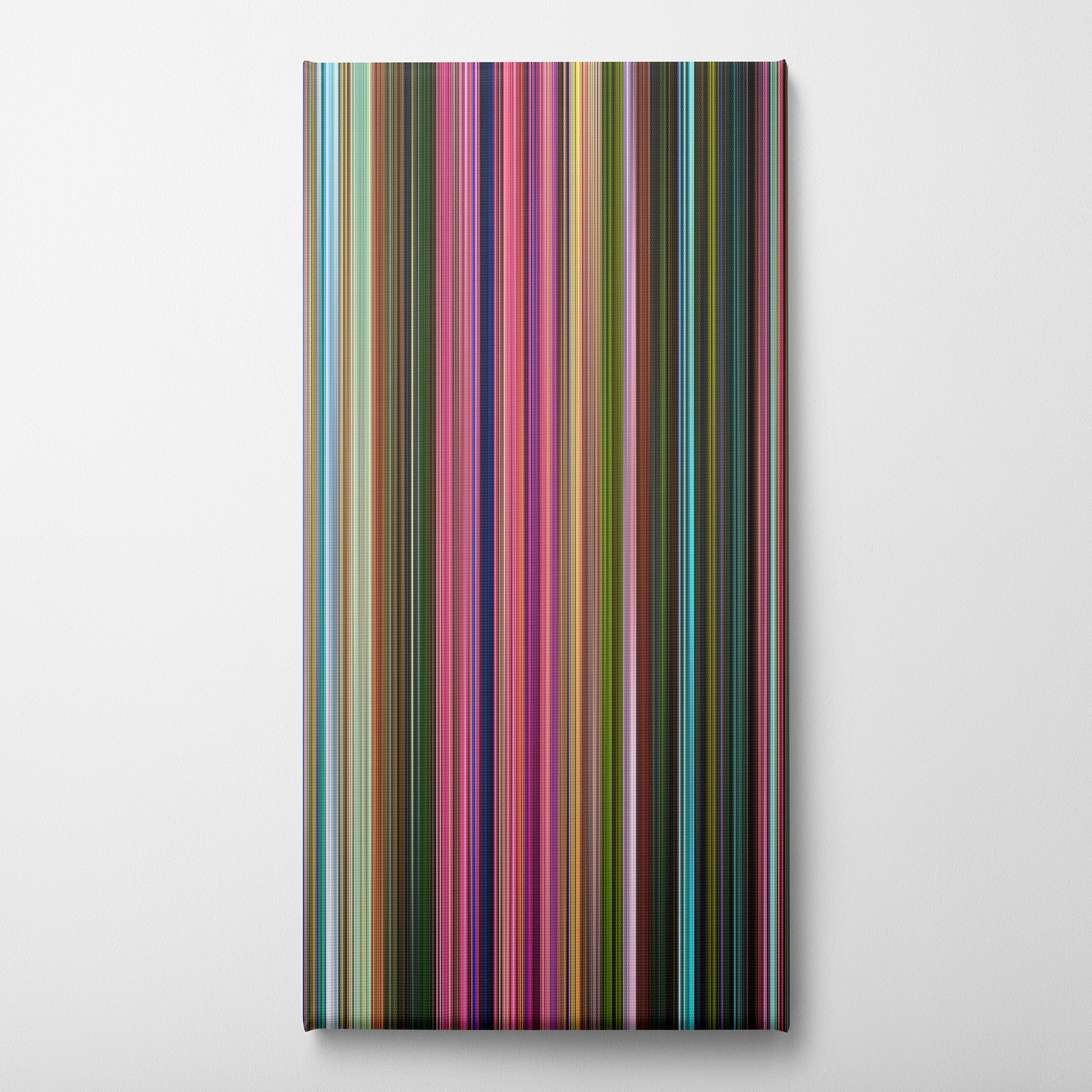 Strange World (2022) CineSpectrum Color Spectrum Canvas Print - Vertical on Wall