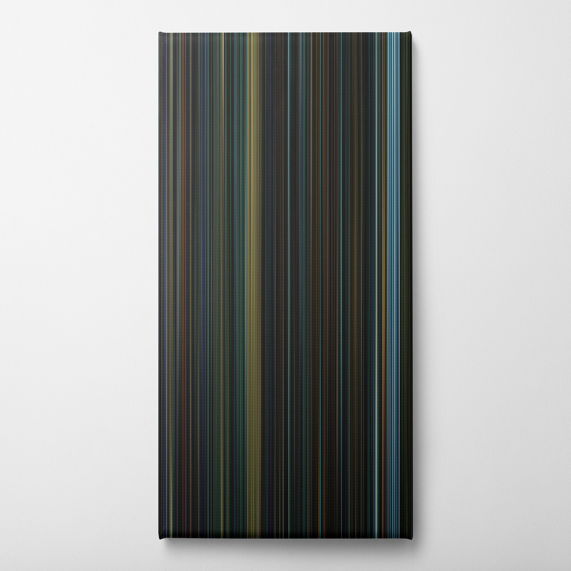 Suicide Squad (2016) CineSpectrum Color Spectrum Canvas Print - Vertical on Wall
