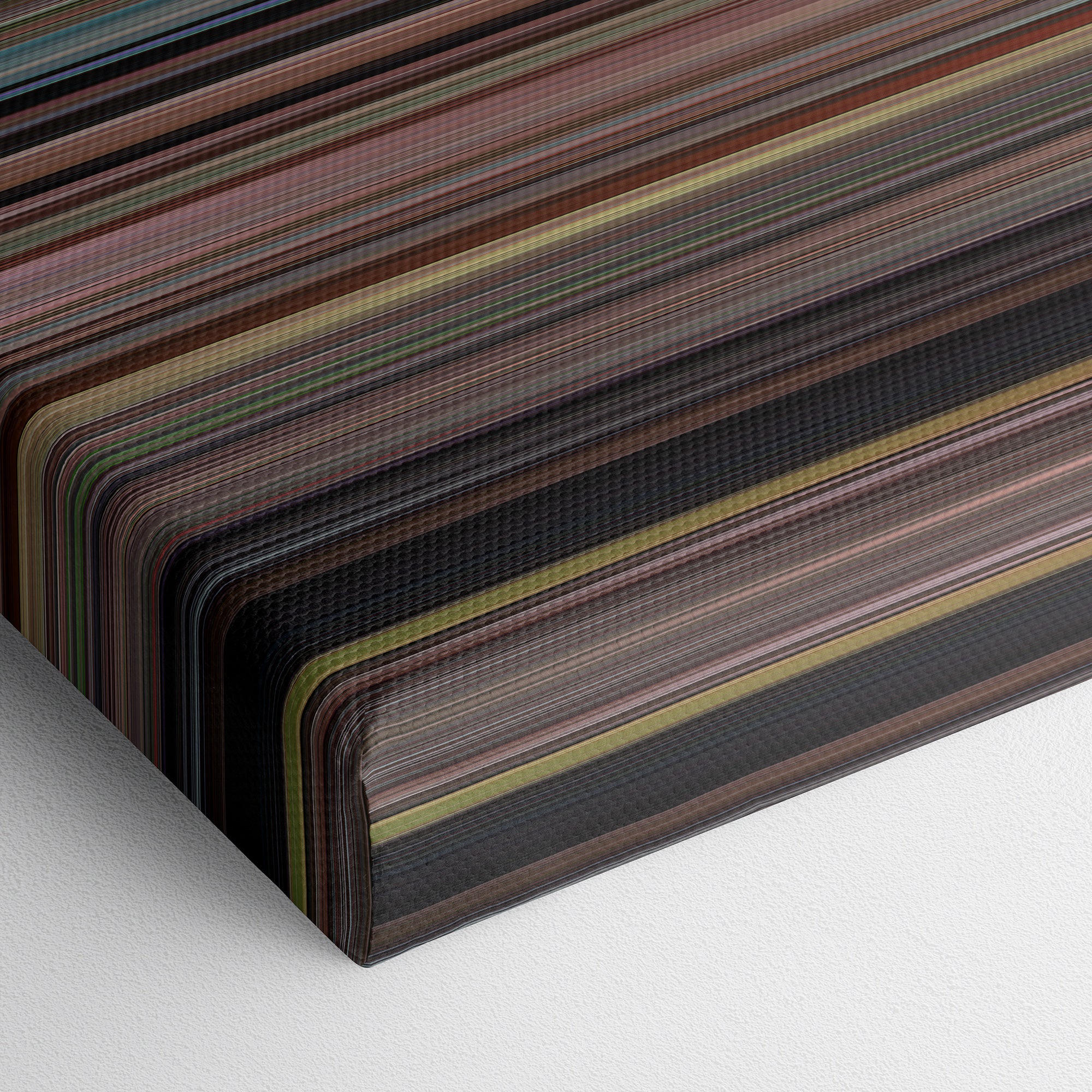 Super Troopers (2001) CineSpectrum Color Spectrum Canvas Print - Close Up of Bottom of Print