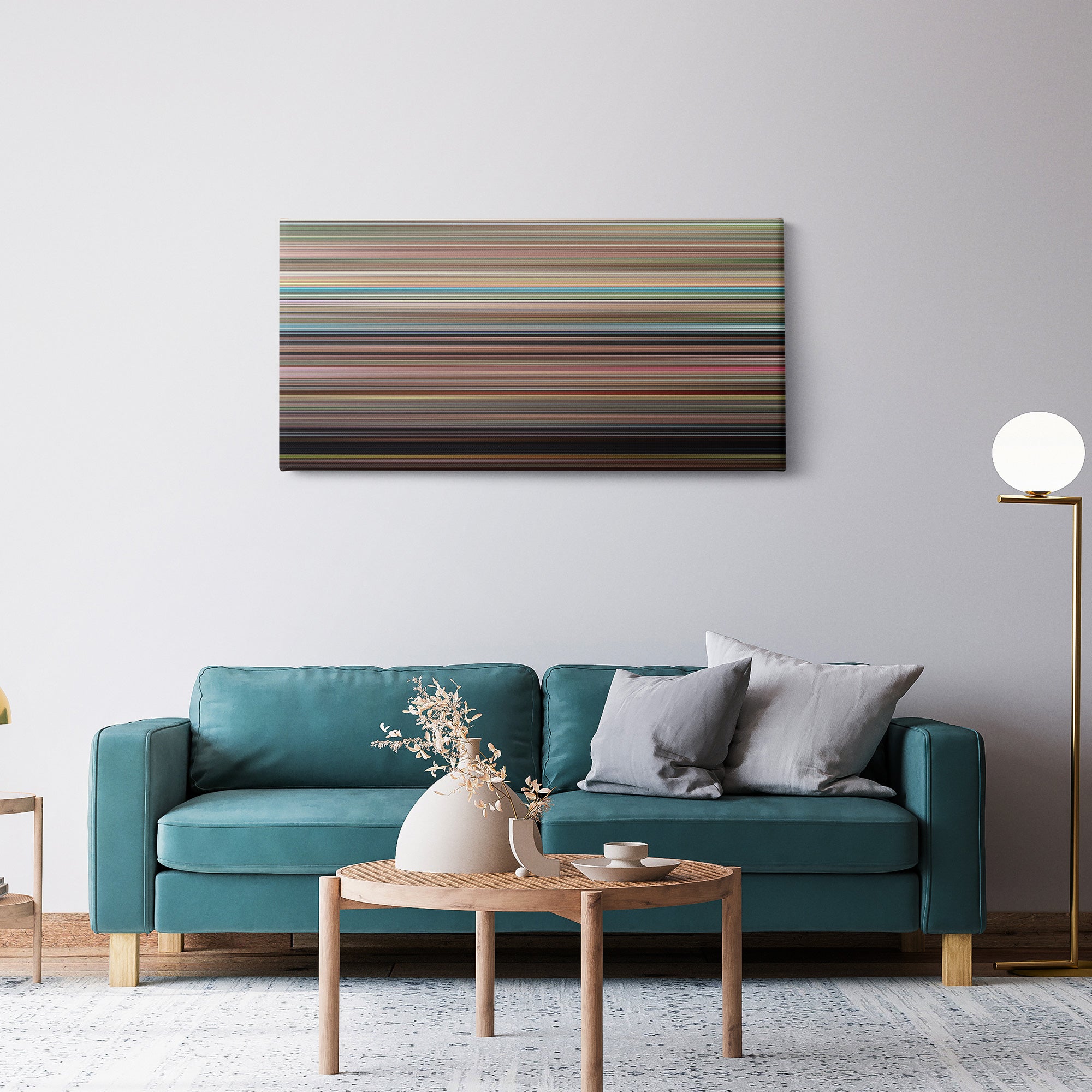 Super Troopers (2001) CineSpectrum Color Spectrum Canvas Print - Hanging Horizontal on Wall in Room