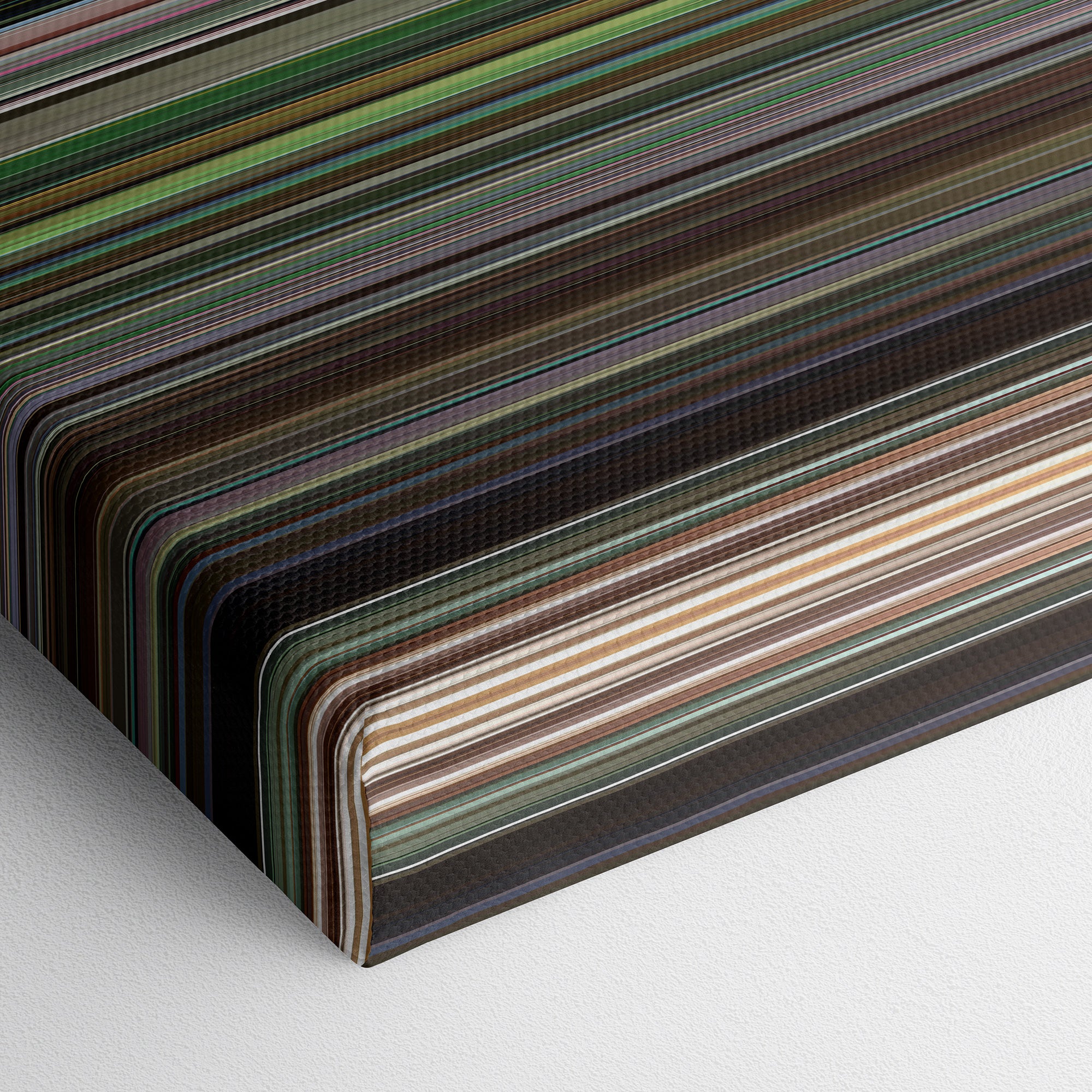 Sympathy For Mr. Vengeance (2002) CineSpectrum Color Spectrum Canvas Print - Close Up of Bottom of Print