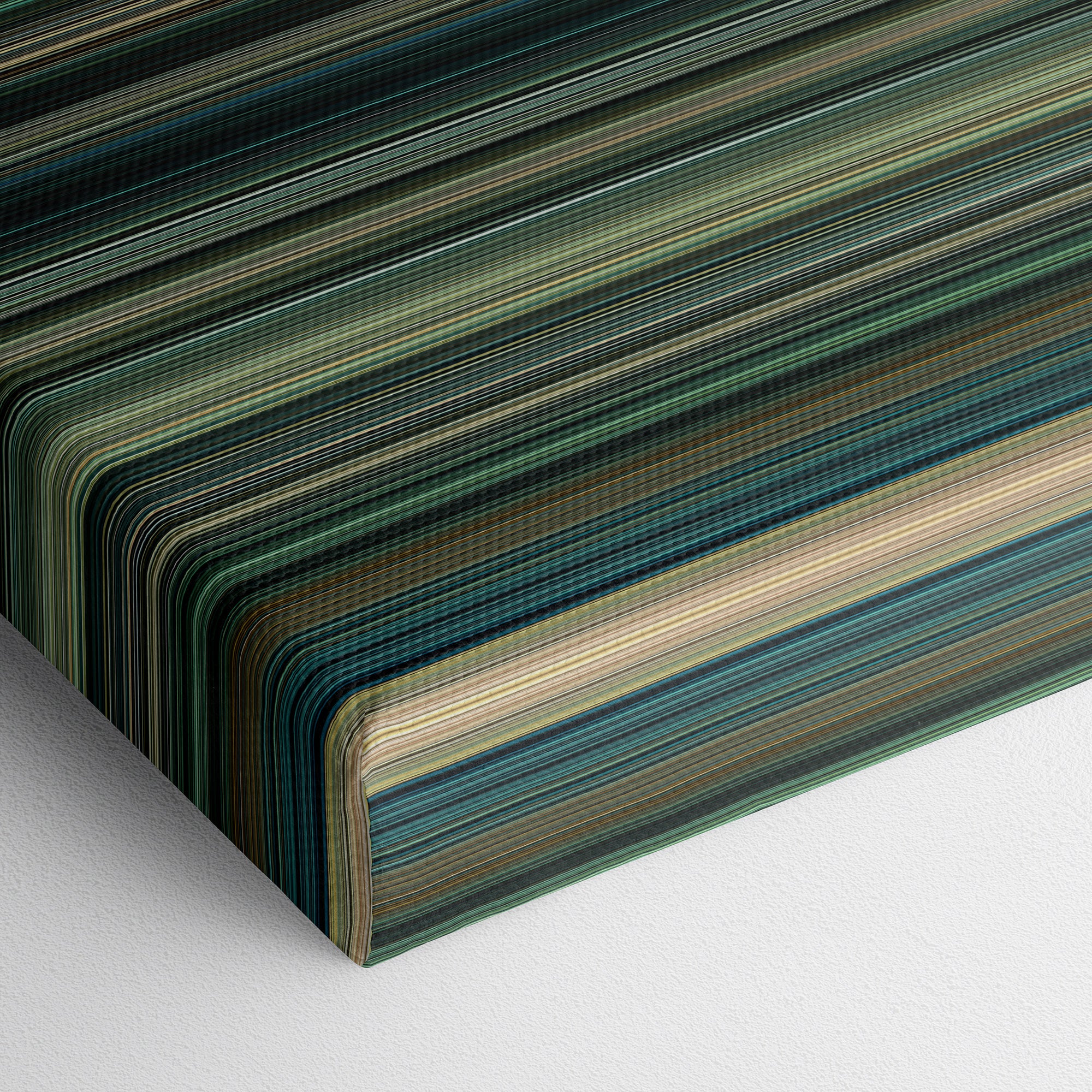 Taken 2 (2012) CineSpectrum Color Spectrum Canvas Print - Close Up of Bottom of Print