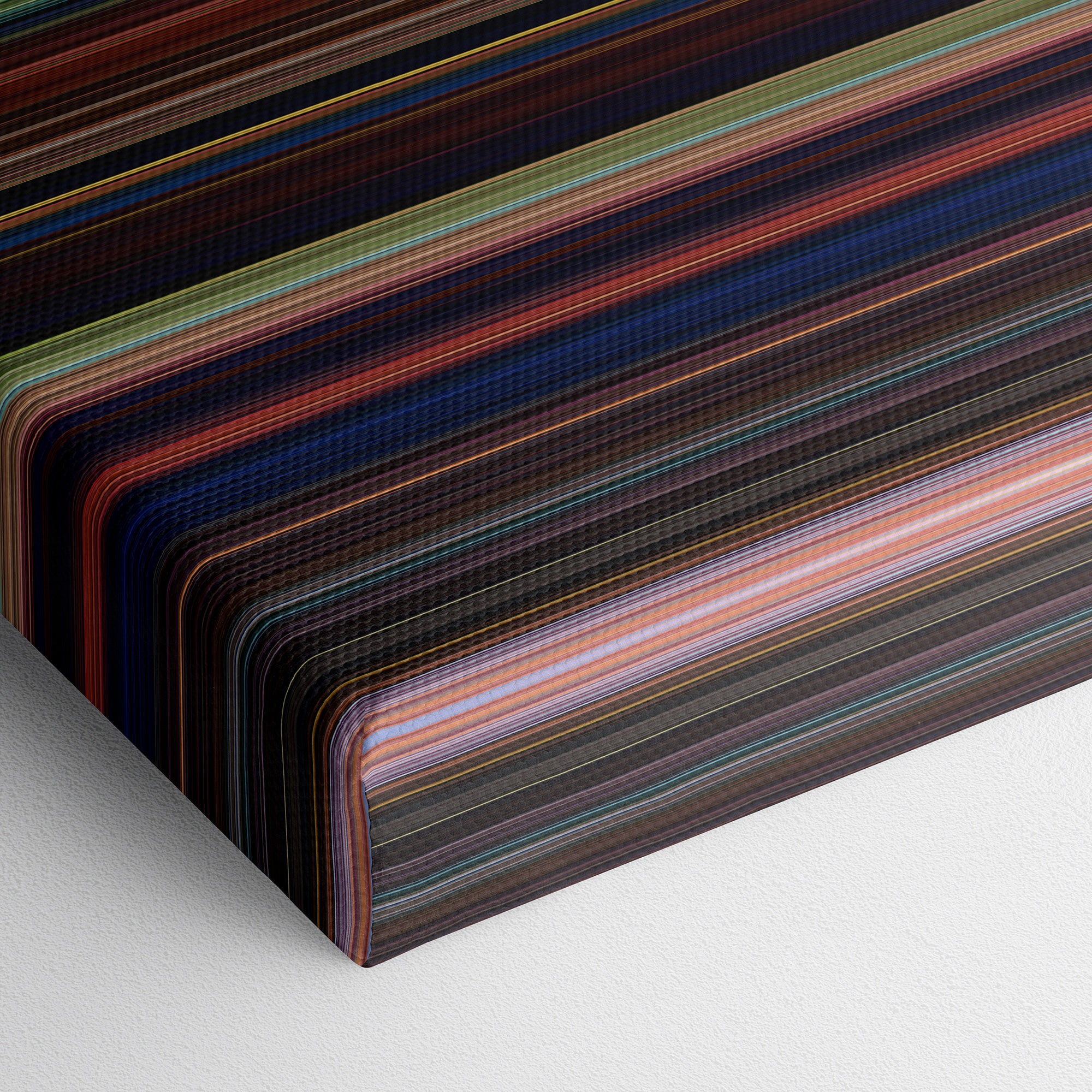 Tangled (2010) CineSpectrum Color Spectrum Canvas Print - Close Up of Bottom of Print