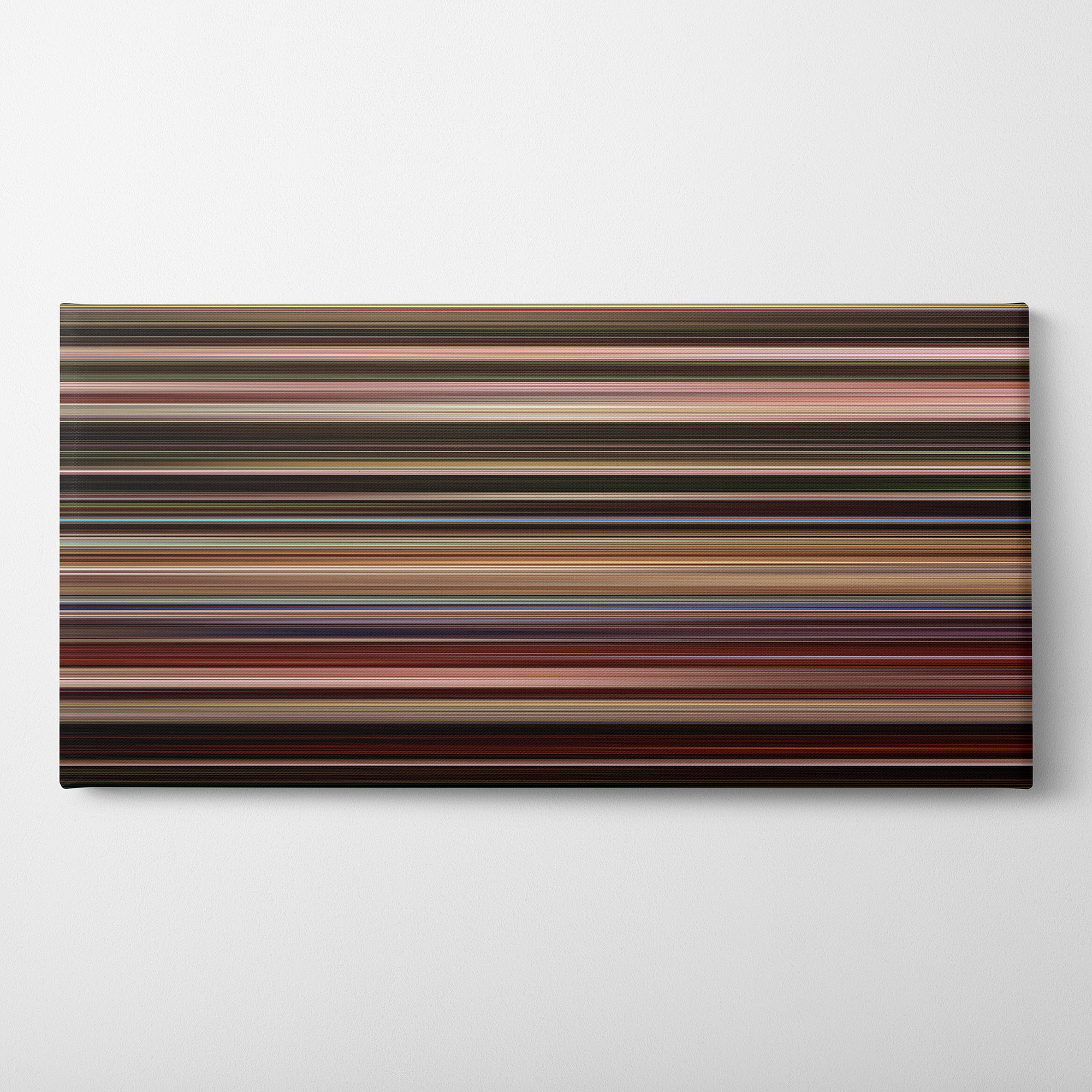 Taxi Driver (1976) CineSpectrum Color Spectrum Canvas Print - Horizontal on Wall