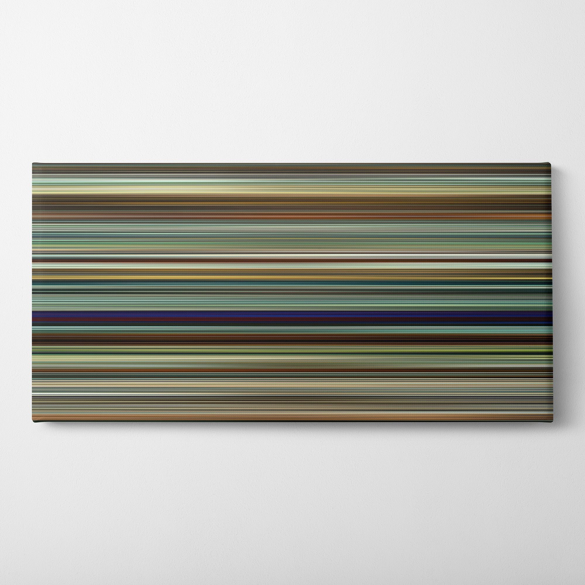 Tenet (2020) CineSpectrum Color Spectrum Canvas Print - Horizontal on Wall