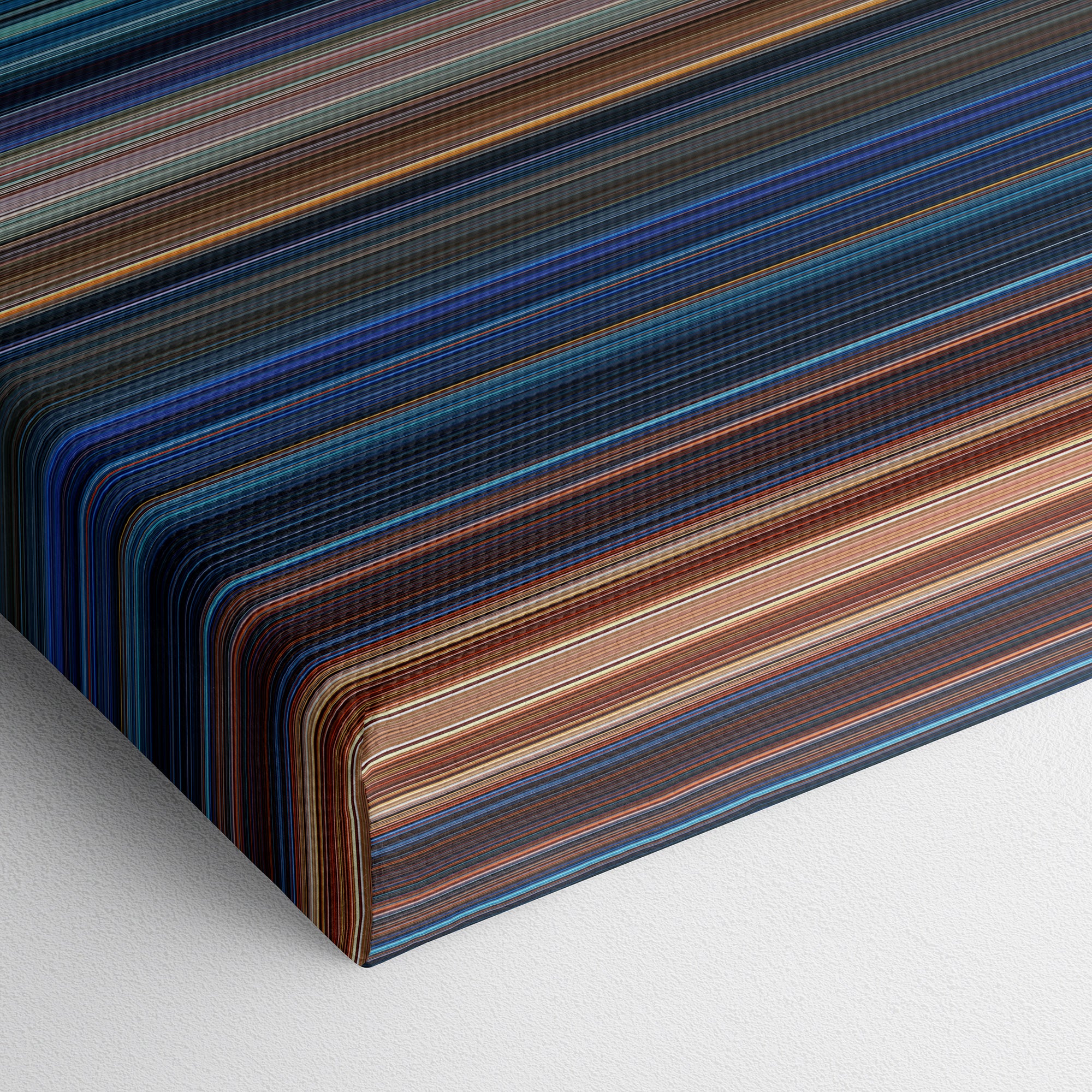 Terminator 2 - Judgment Day (1991) CineSpectrum Color Spectrum Canvas Print - Close Up of Bottom of Print