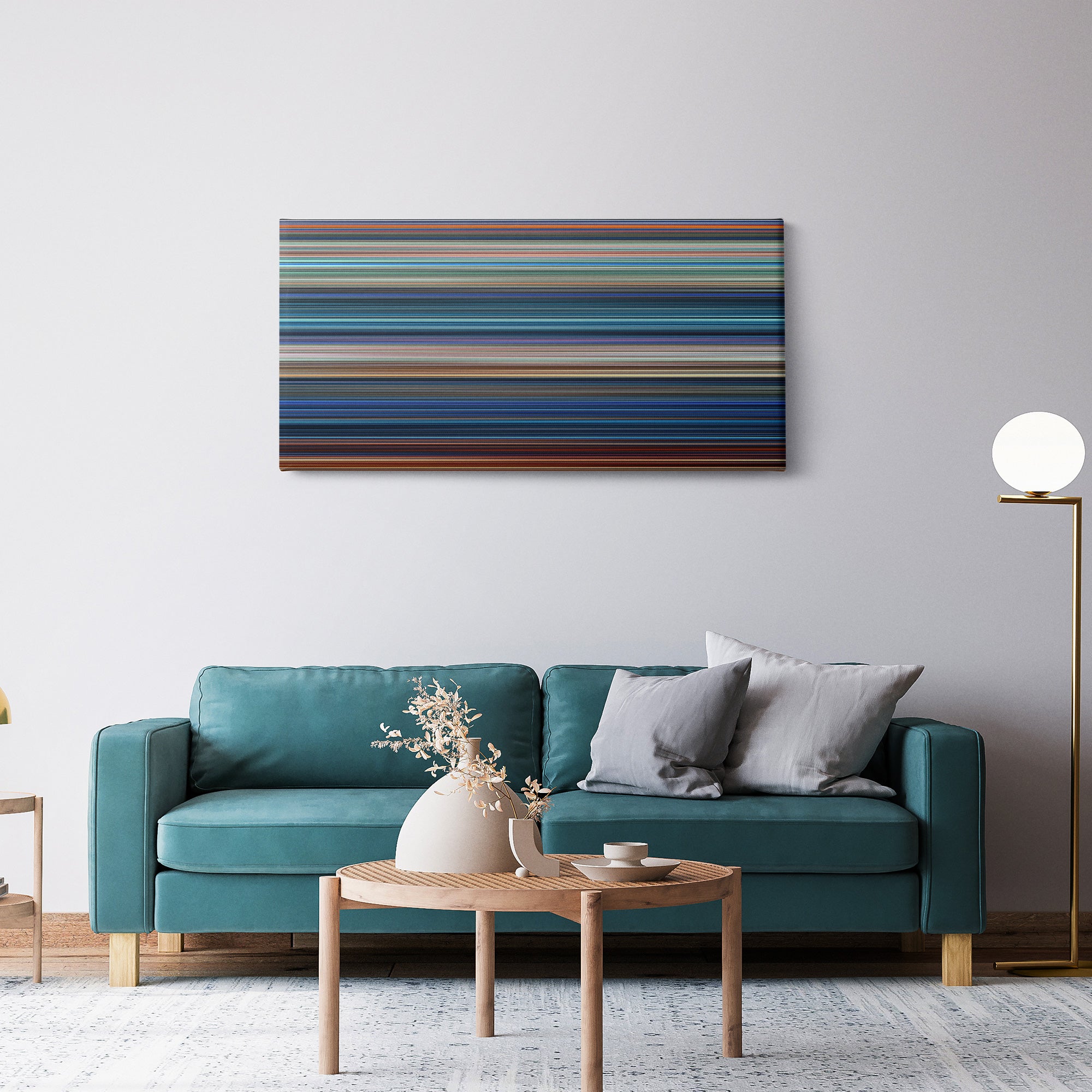 Terminator 2 - Judgment Day (1991) CineSpectrum Color Spectrum Canvas Print - Hanging Horizontal on Wall in Room