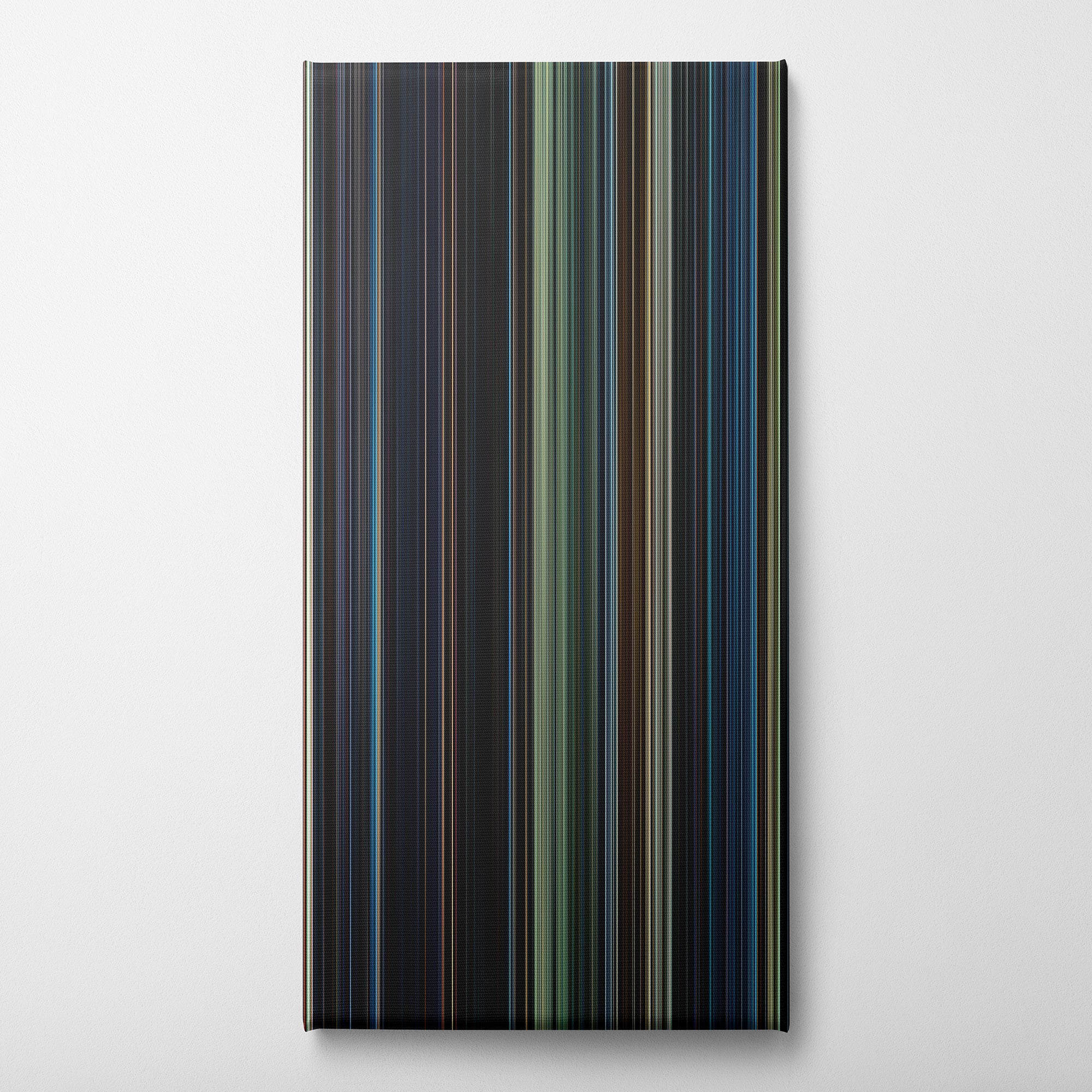 Terminator Genisys (2015) CineSpectrum Color Spectrum Canvas Print - Vertical on Wall