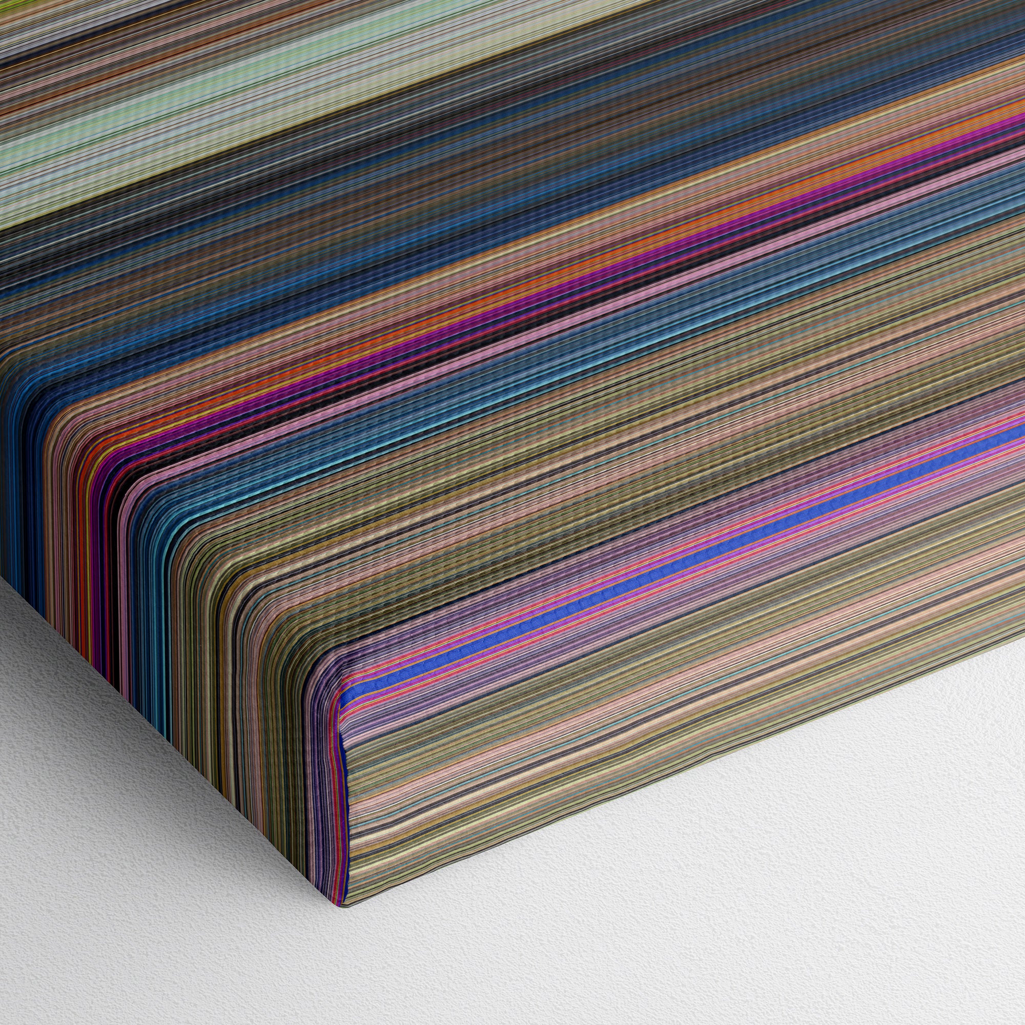 The Aristocats (1970) CineSpectrum Color Spectrum Canvas Print - Close Up of Bottom of Print
