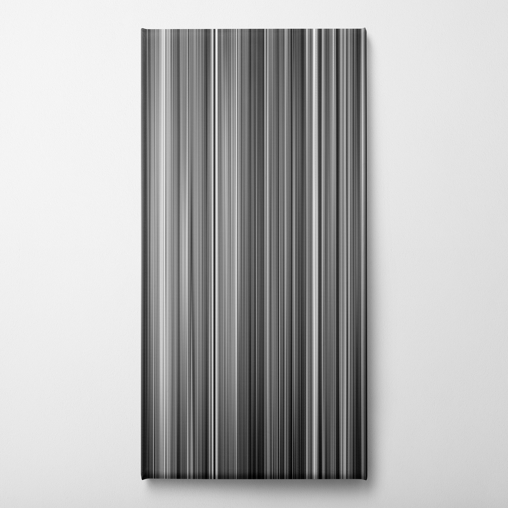 The Artist (2011) CineSpectrum Color Spectrum Canvas Print - Vertical on Wall