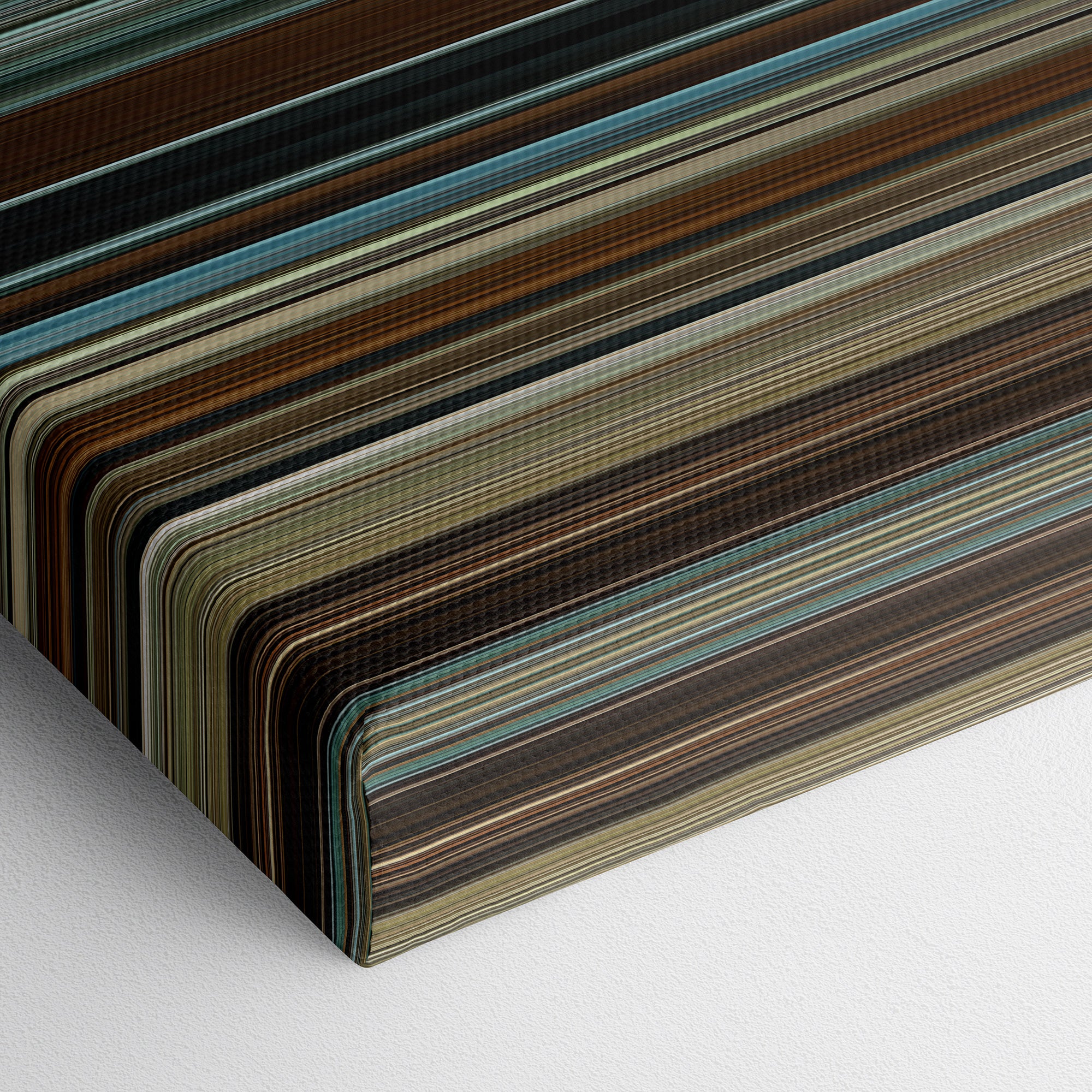 The Assassination of Jesse James by the Coward Robert Ford (2007) CineSpectrum Color Spectrum Canvas Print - Close Up of Bottom of Print