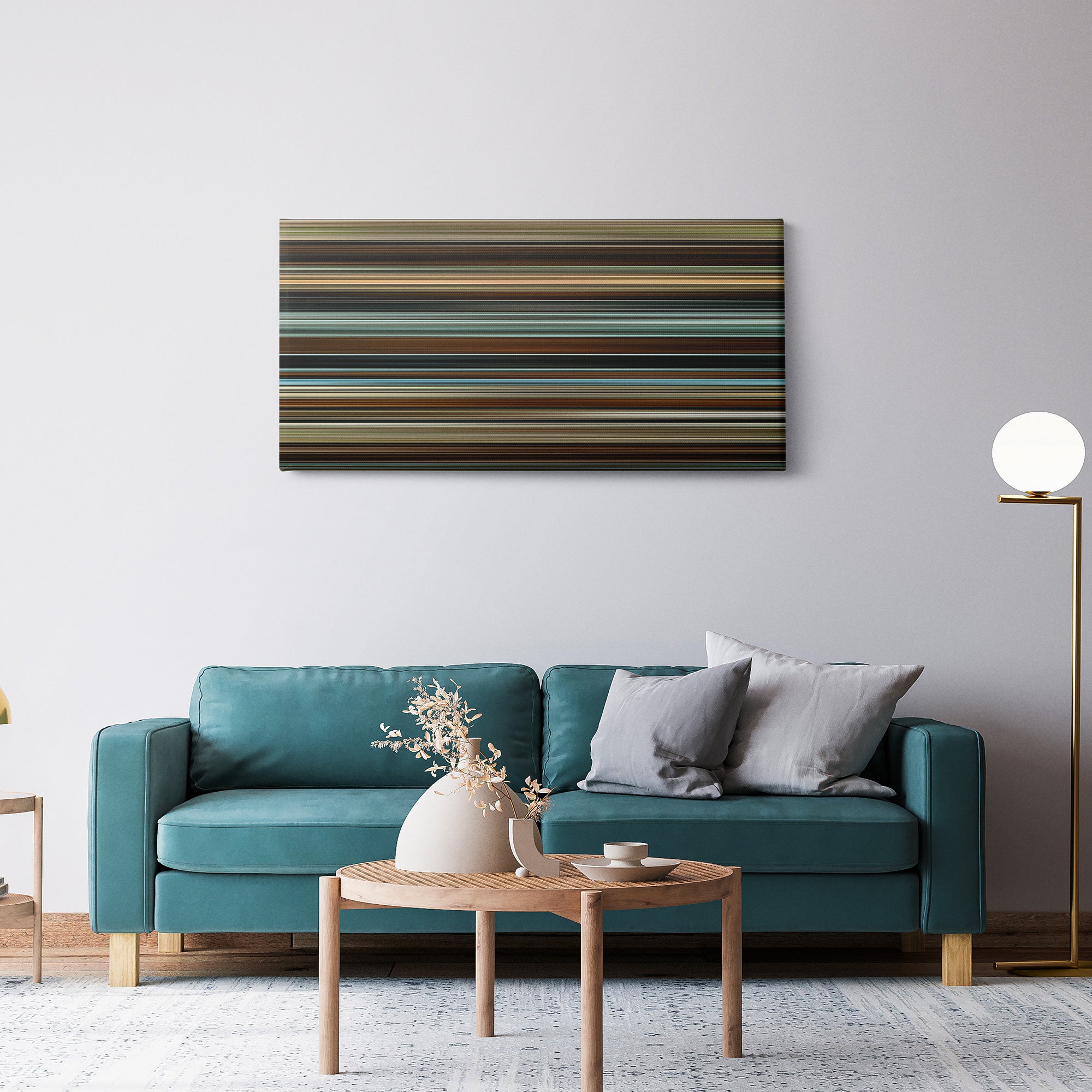 The Assassination of Jesse James by the Coward Robert Ford (2007) CineSpectrum Color Spectrum Canvas Print - Hanging Horizontal on Wall in Room