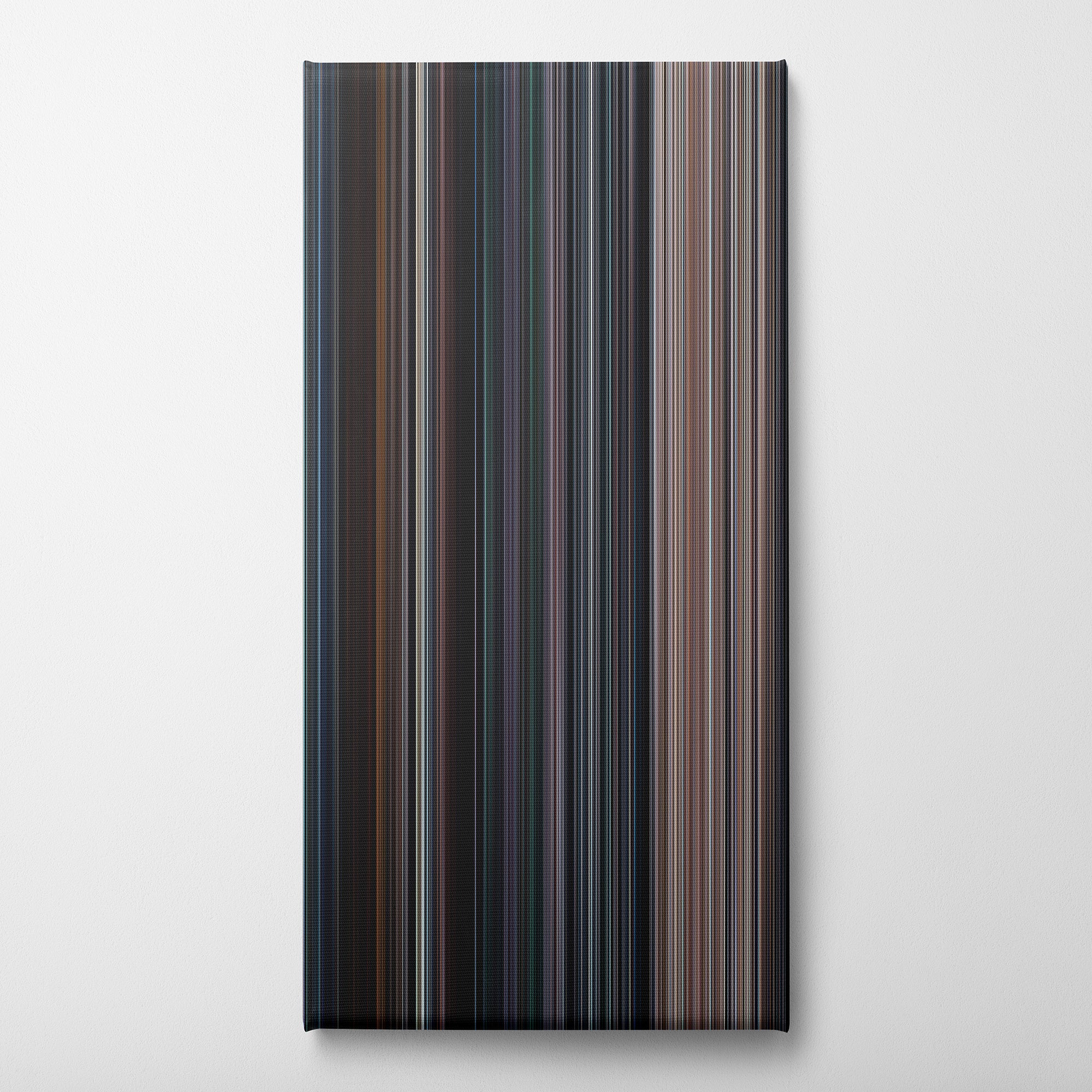 The Avengers (2012) CineSpectrum Color Spectrum Canvas Print - Vertical on Wall