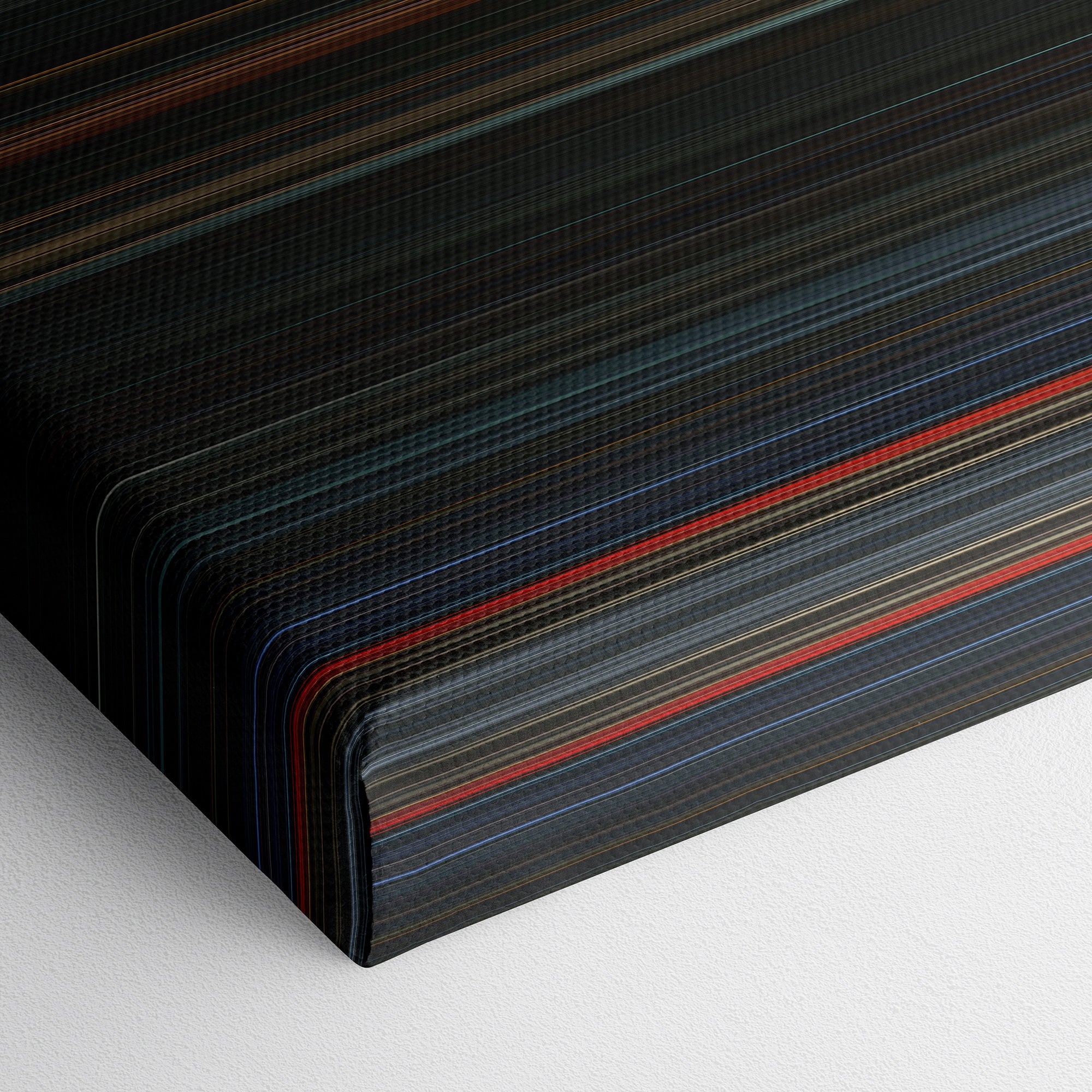 The Batman (2022) CineSpectrum Color Spectrum Canvas Print - Close Up of Bottom of Print