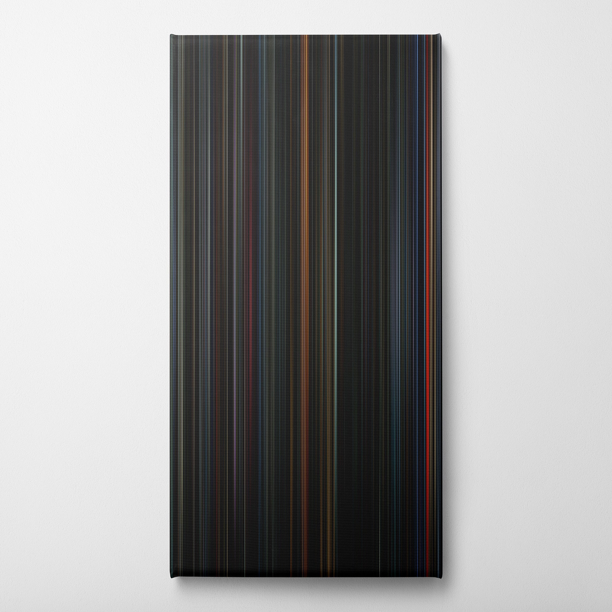 The Batman (2022) CineSpectrum Color Spectrum Canvas Print - Vertical on Wall