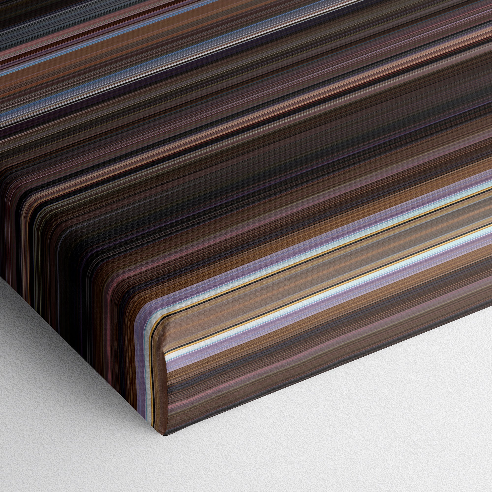 The Big Lebowski (1998) CineSpectrum Color Spectrum Canvas Print - Close Up of Bottom of Print