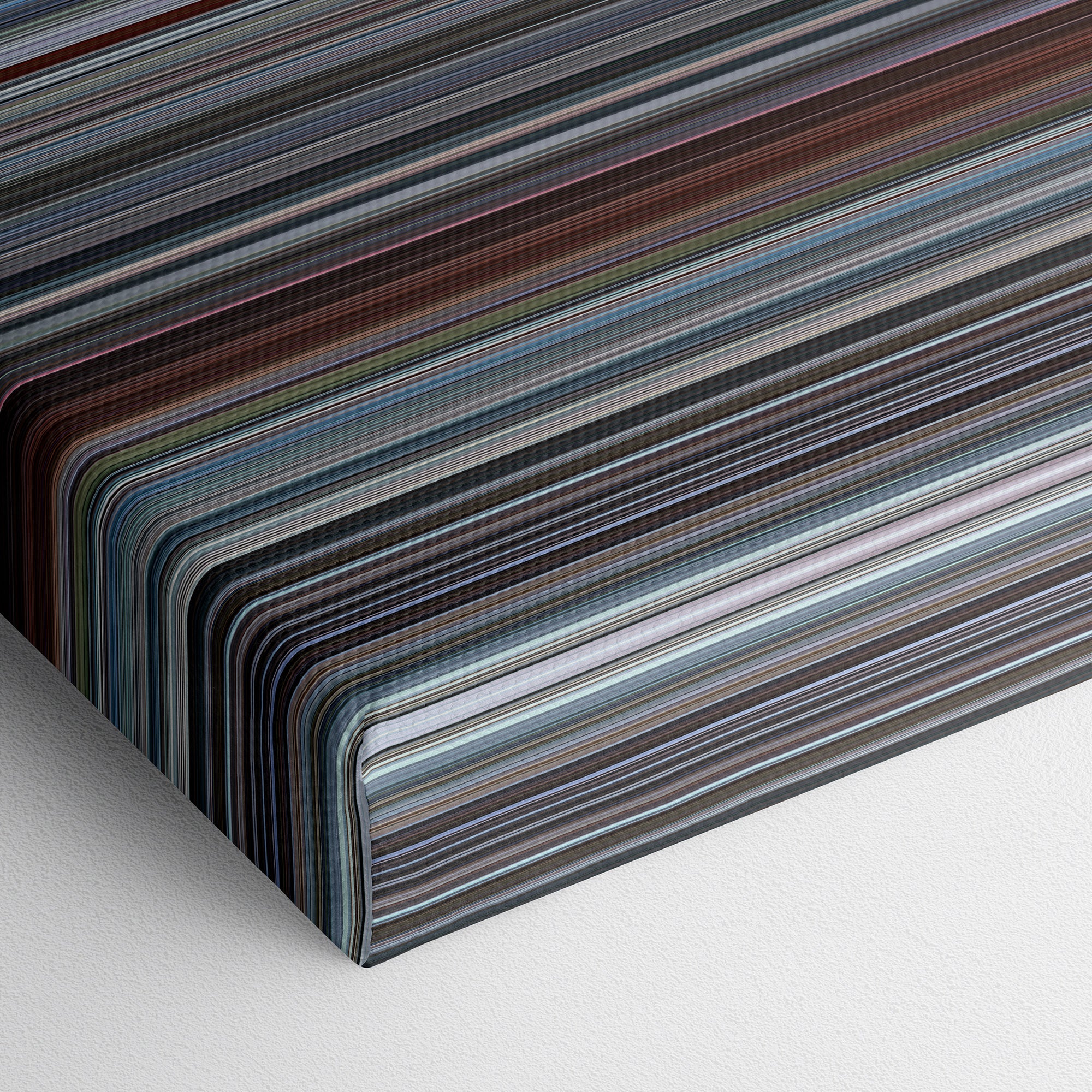 The Big Short (2015) CineSpectrum Color Spectrum Canvas Print - Close Up of Bottom of Print