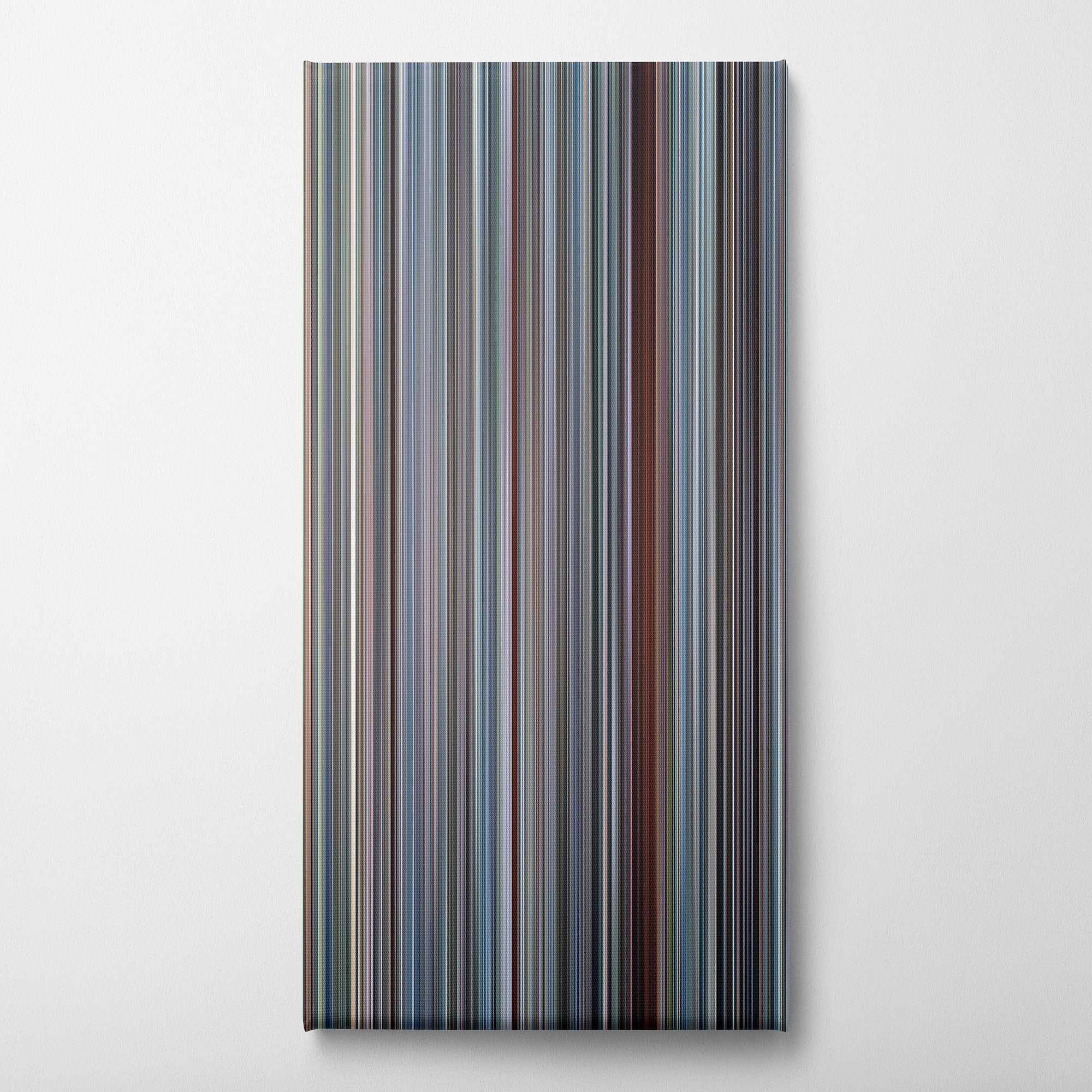 The Big Short (2015) CineSpectrum Color Spectrum Canvas Print - Vertical on Wall