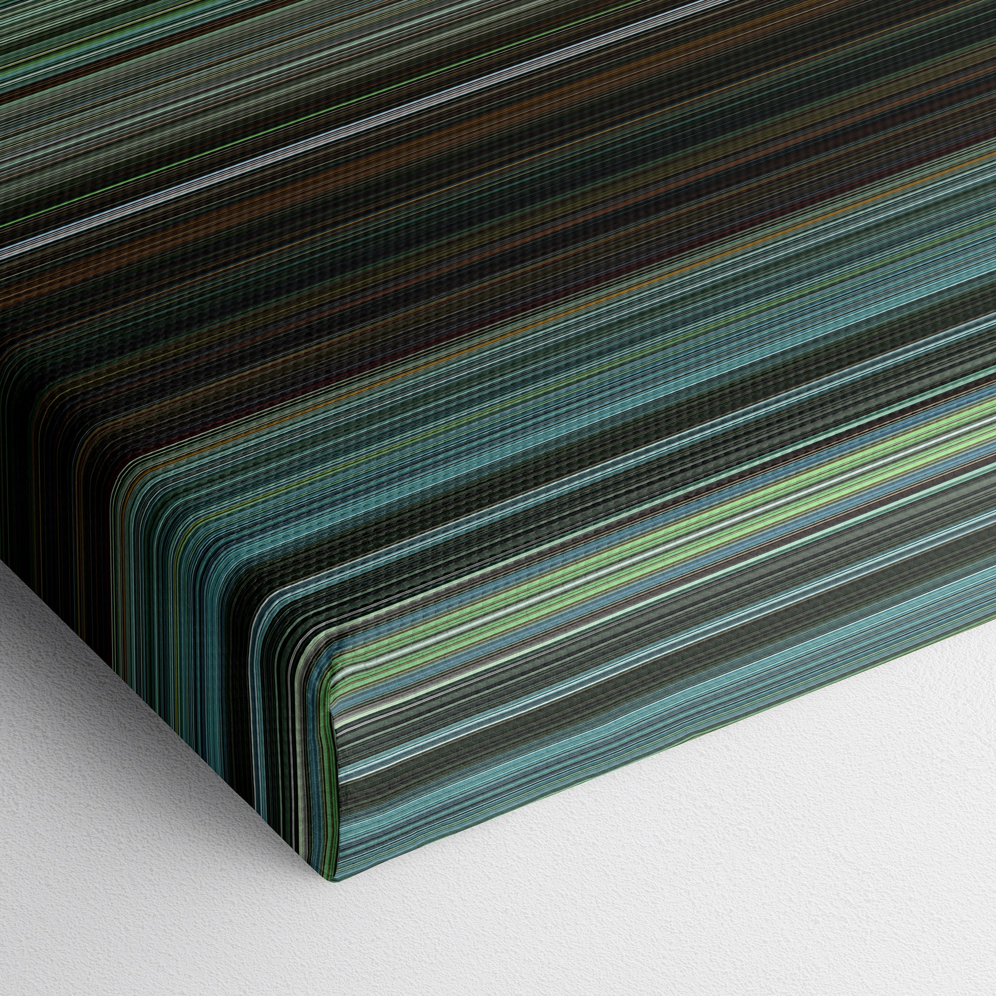 The Bourne Supremacy (2004) CineSpectrum Color Spectrum Canvas Print - Close Up of Bottom of Print