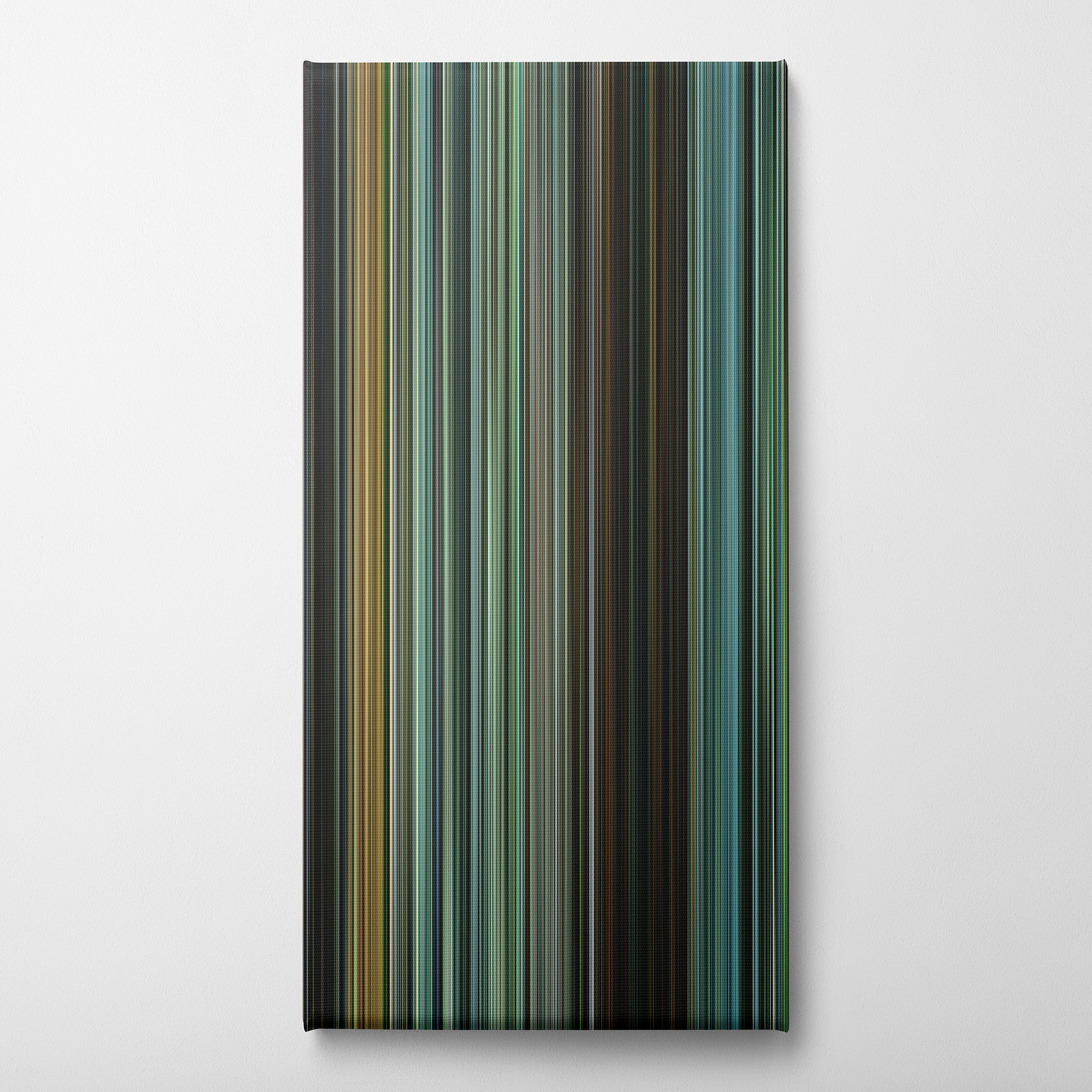 The Bourne Supremacy (2004) CineSpectrum Color Spectrum Canvas Print - Vertical on Wall
