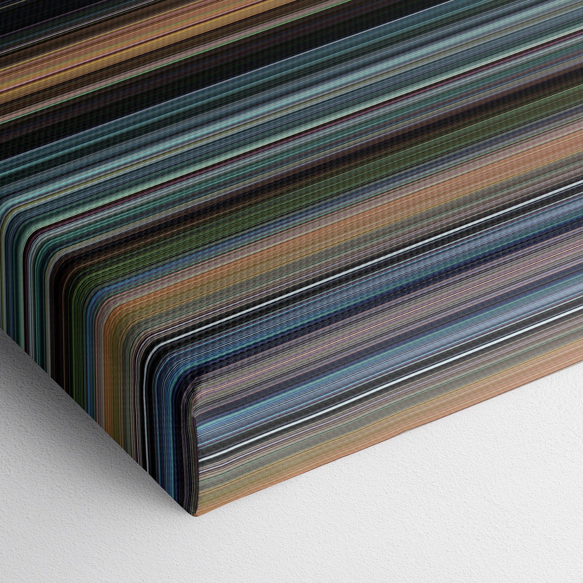 The Butterfly Effect (2004) CineSpectrum Color Spectrum Canvas Print - Close Up of Bottom of Print