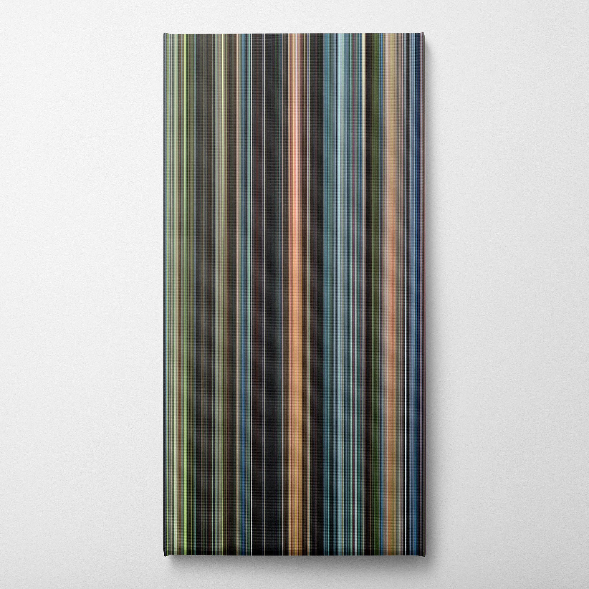 The Butterfly Effect (2004) CineSpectrum Color Spectrum Canvas Print - Vertical on Wall