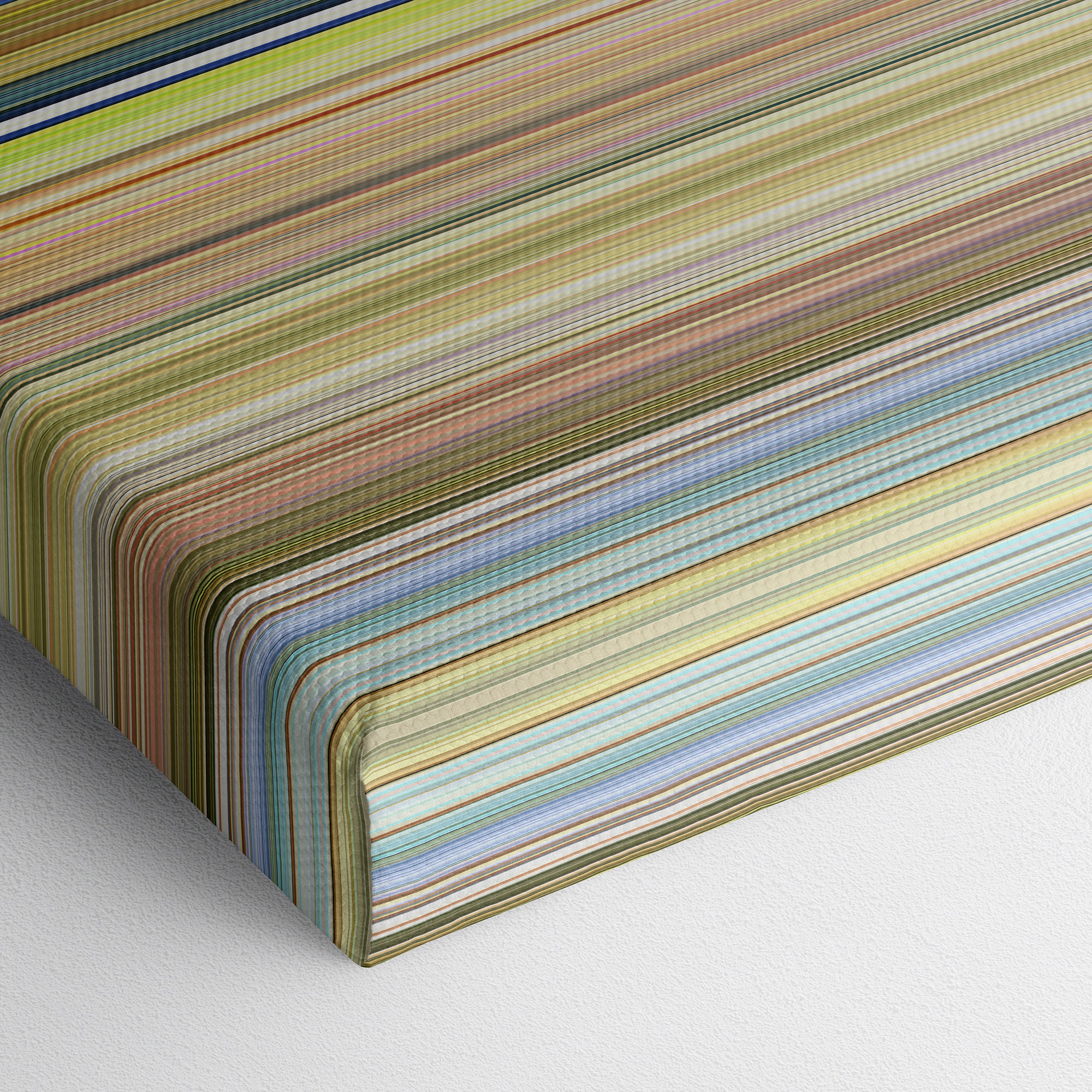 The Cat Returns (2002) CineSpectrum Color Spectrum Canvas Print - Close Up of Bottom of Print