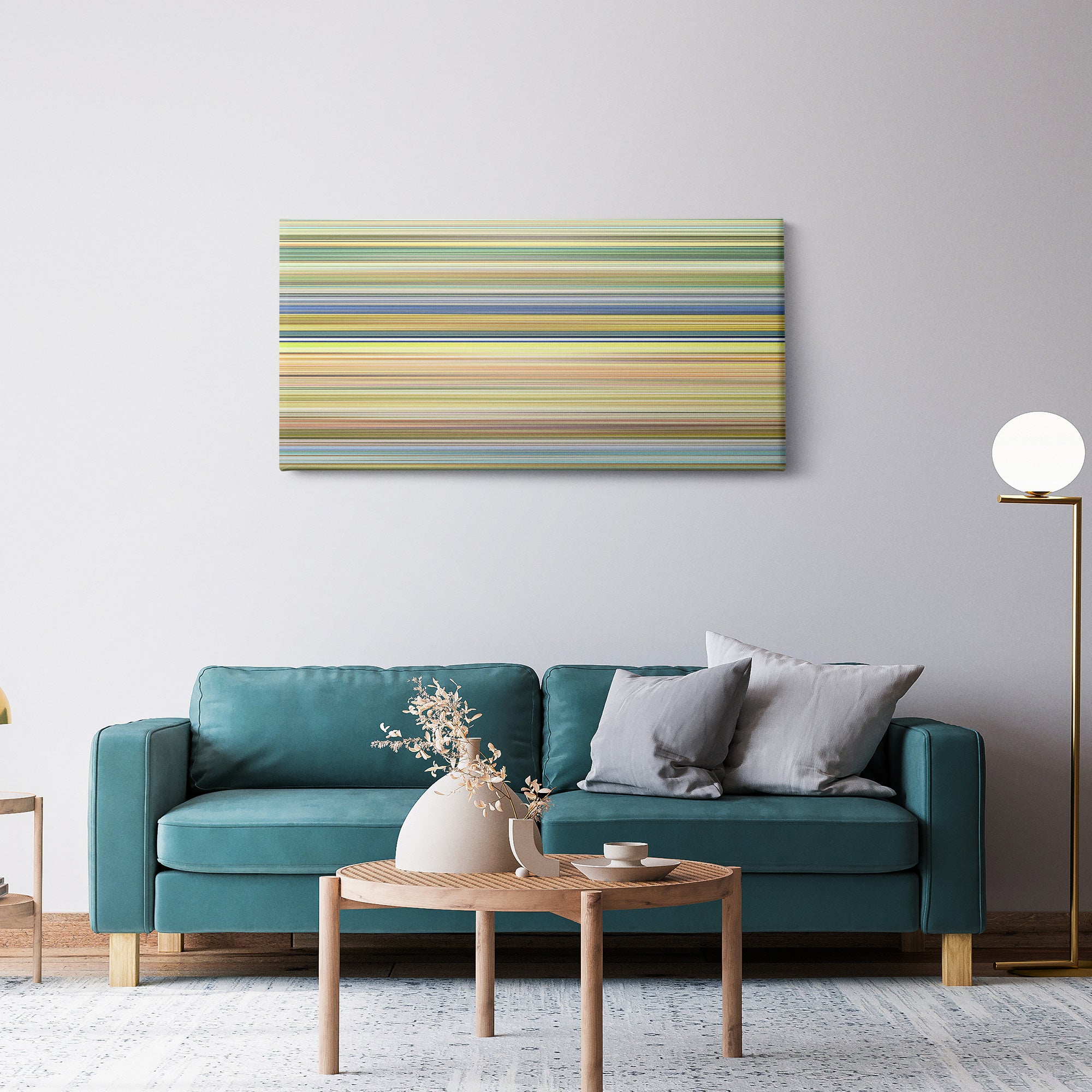 The Cat Returns (2002) CineSpectrum Color Spectrum Canvas Print - Hanging Horizontal on Wall in Room