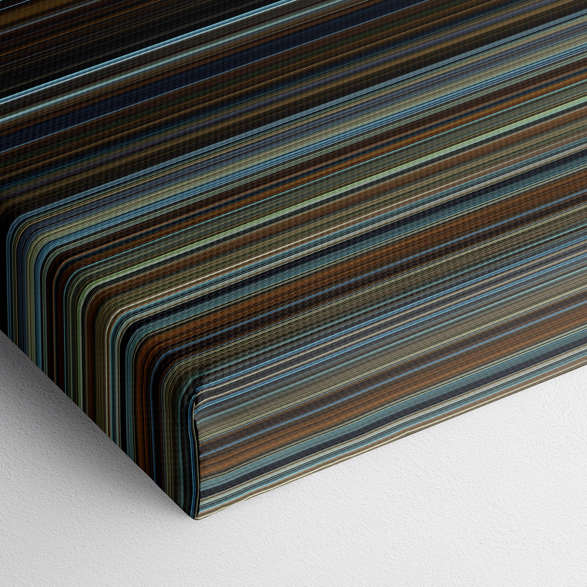 The Curious Case of Benjamin Button (2008) CineSpectrum Color Spectrum Canvas Print - Close Up of Bottom of Print