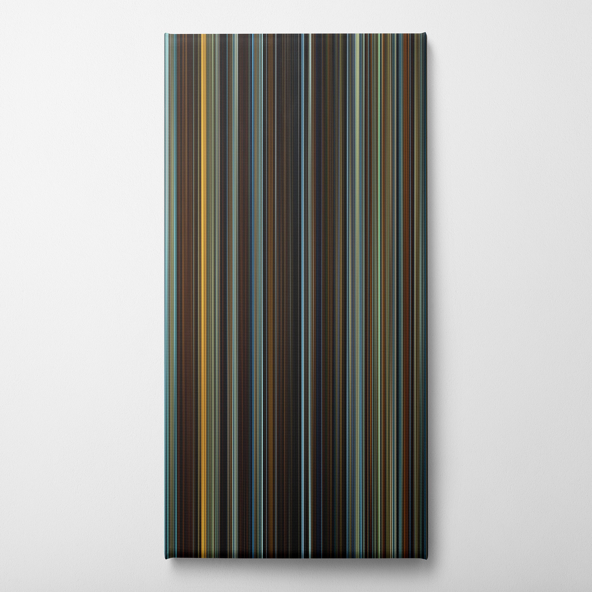 The Curious Case of Benjamin Button (2008) CineSpectrum Color Spectrum Canvas Print - Vertical on Wall