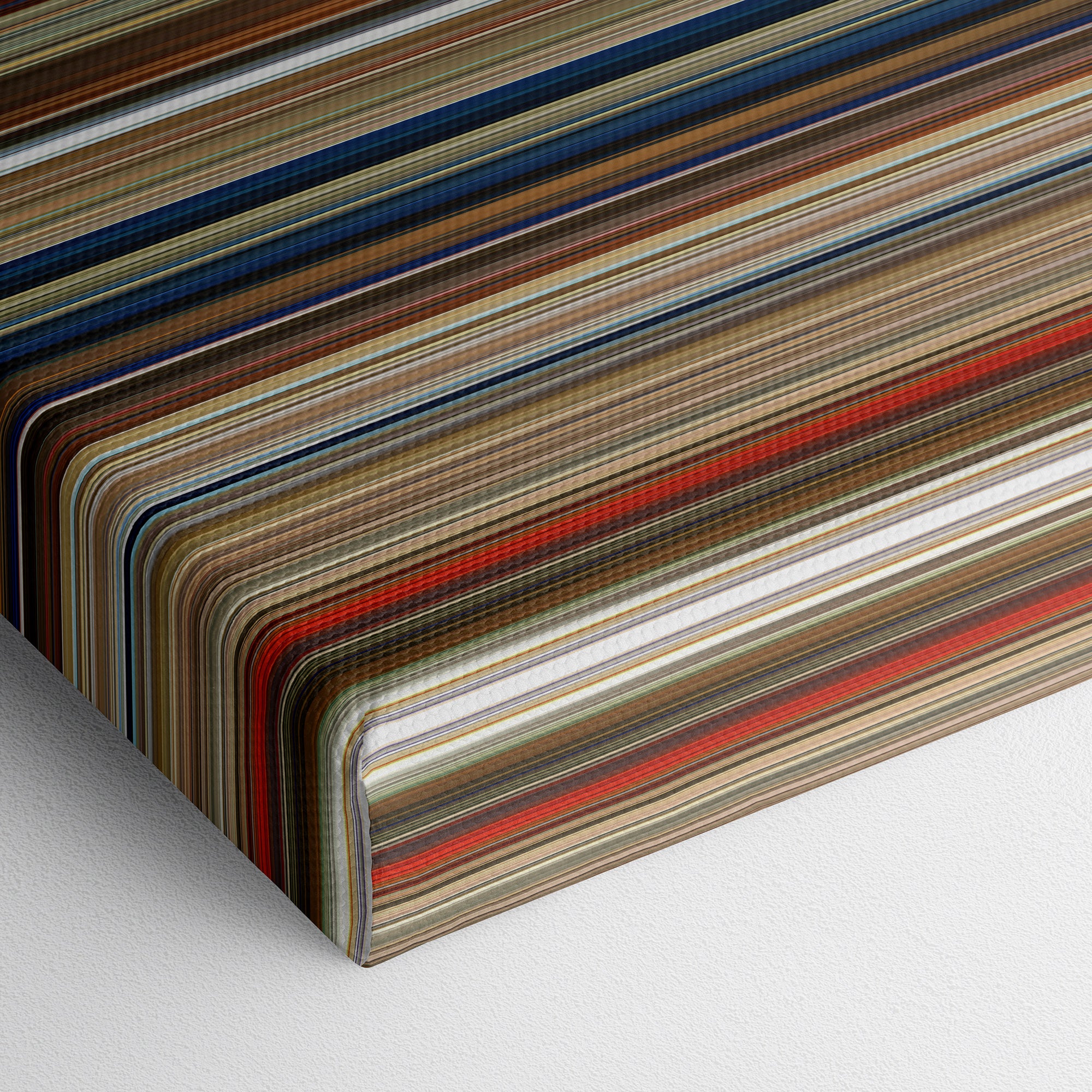 The Dance of Reality (2013) CineSpectrum Color Spectrum Canvas Print - Close Up of Bottom of Print