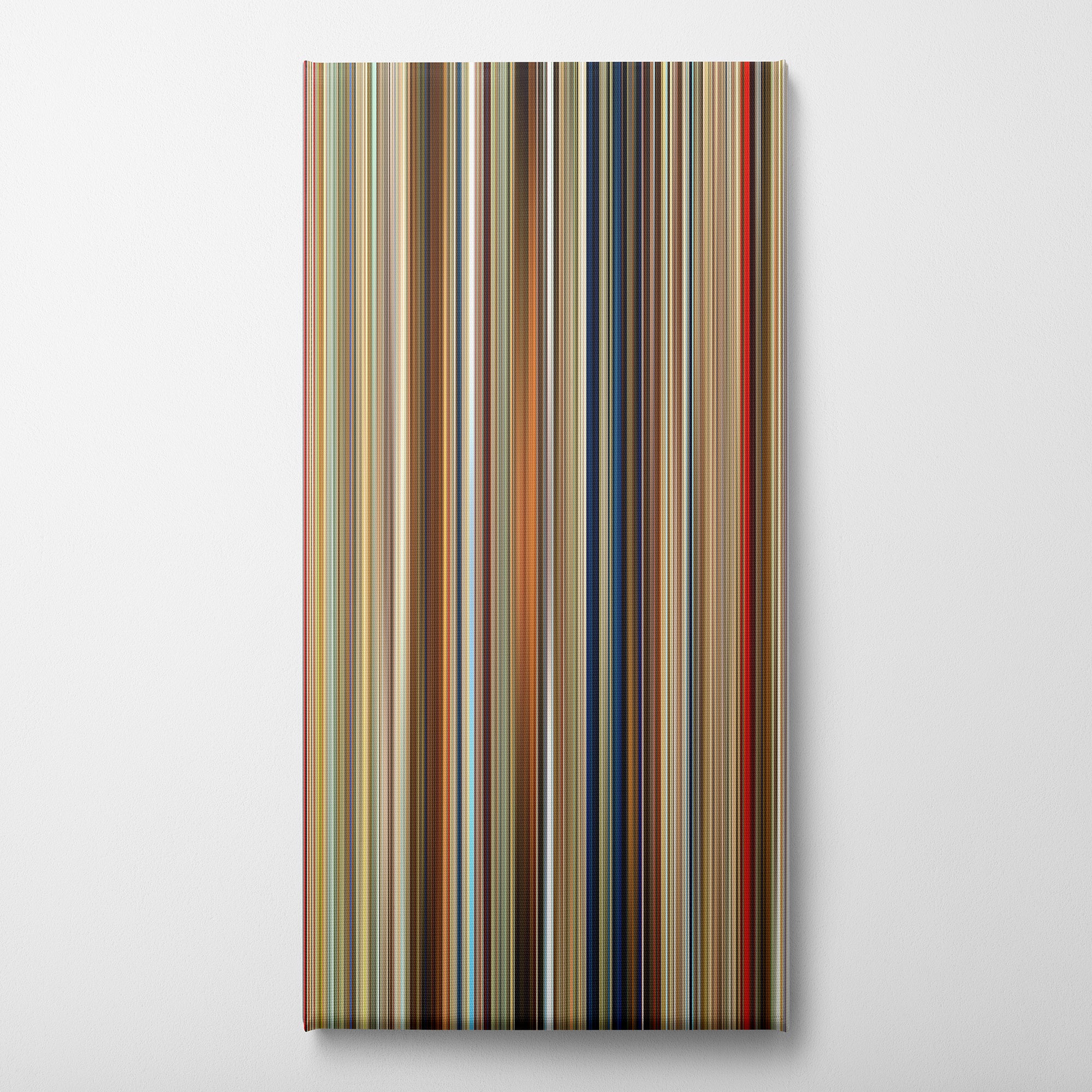 The Dance of Reality (2013) CineSpectrum Color Spectrum Canvas Print - Vertical on Wall