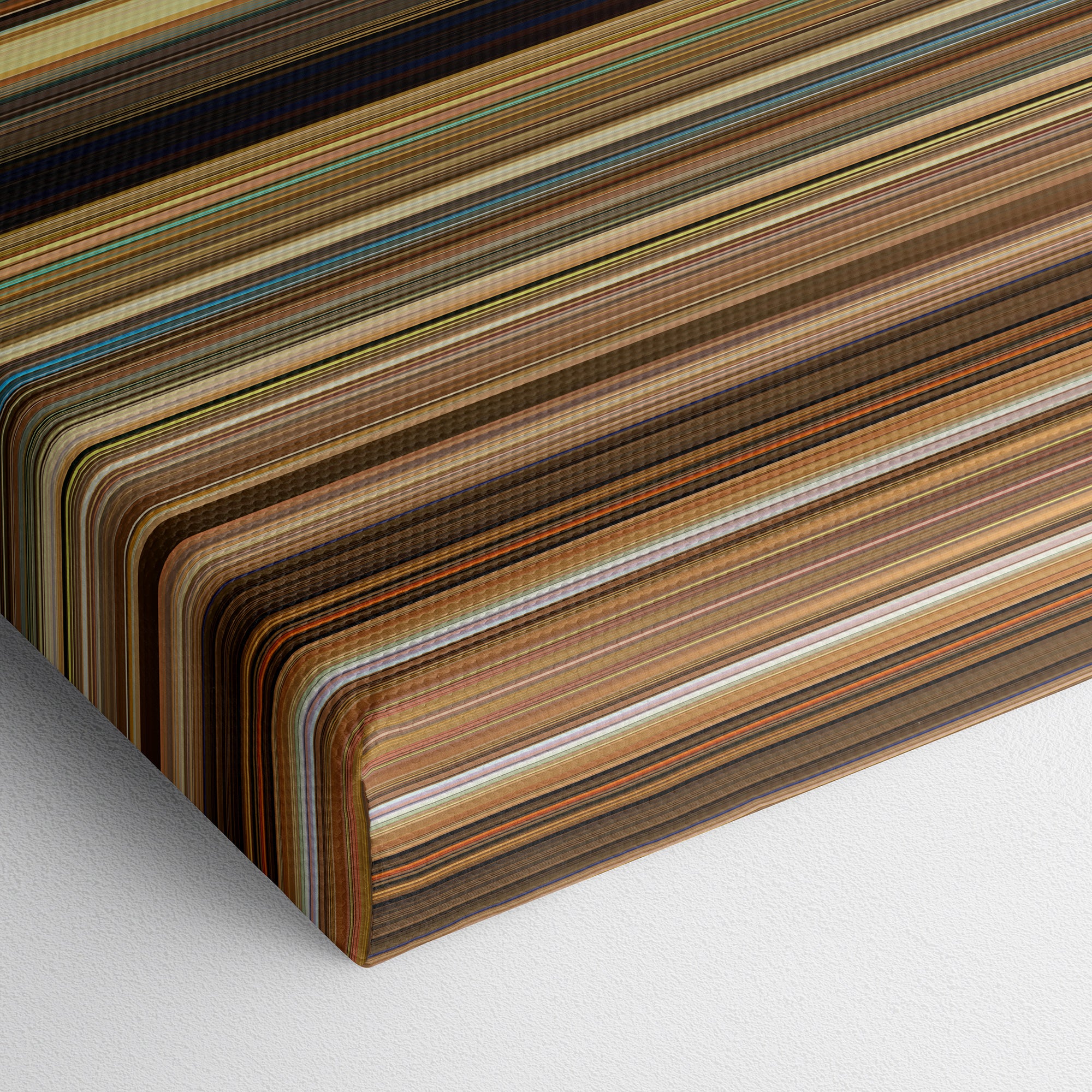 The Darjeeling Limited (2007) CineSpectrum Color Spectrum Canvas Print - Close Up of Bottom of Print