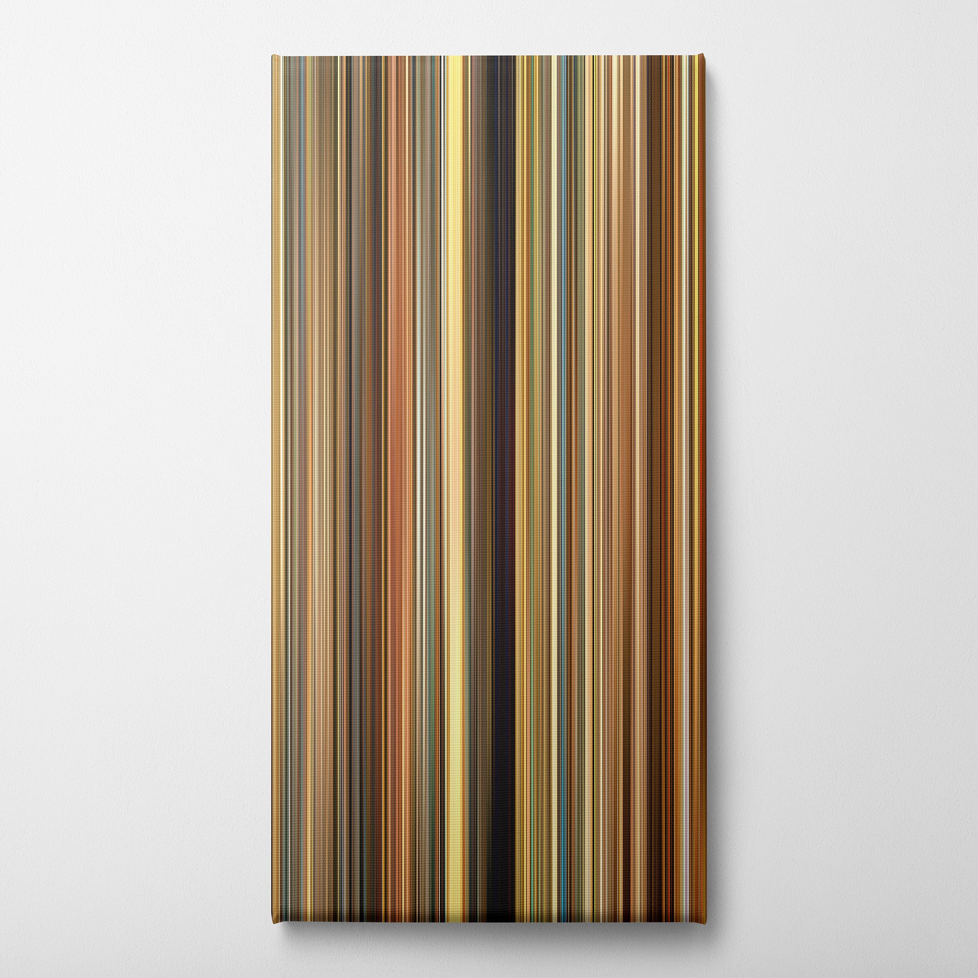 The Darjeeling Limited (2007) CineSpectrum Color Spectrum Canvas Print - Vertical on Wall