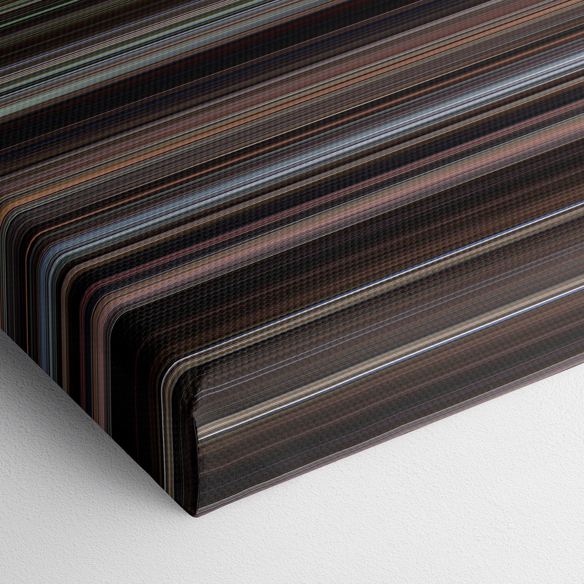 The Deer Hunter (1978) CineSpectrum Color Spectrum Canvas Print - Close Up of Bottom of Print