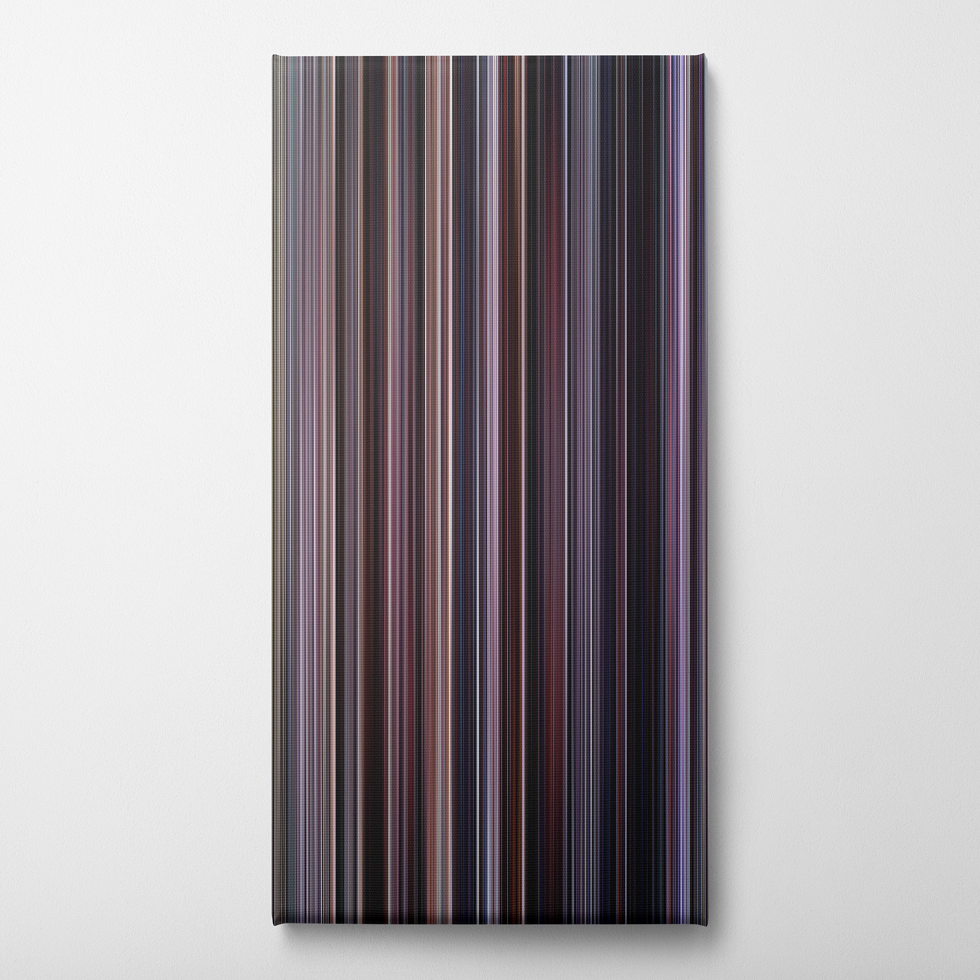 The Departed (2006) CineSpectrum Color Spectrum Canvas Print - Vertical on Wall
