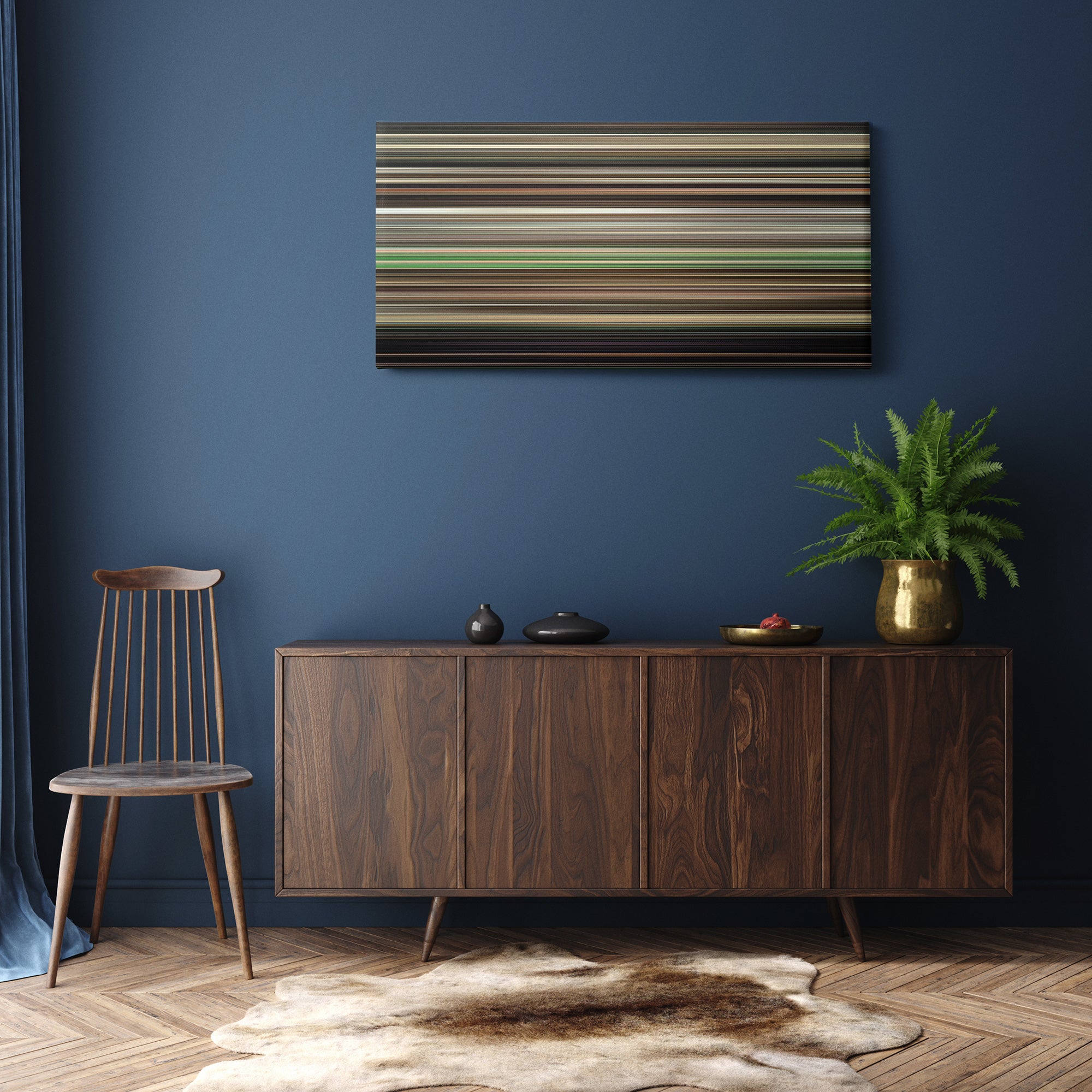 The Disaster Artist (2017) CineSpectrum Color Spectrum Canvas Print - Hanging Horizontal on Wall in Room