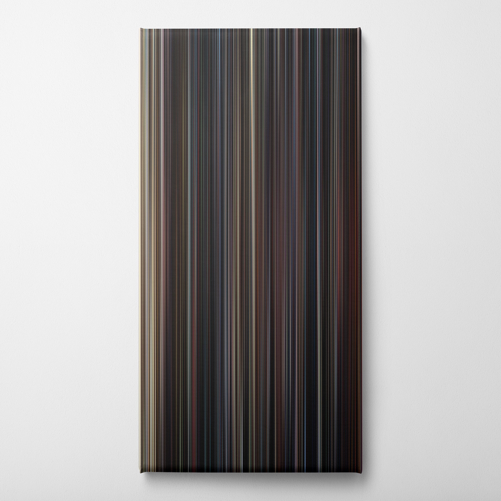 The Evil Dead (1981) CineSpectrum Color Spectrum Canvas Print - Vertical on Wall