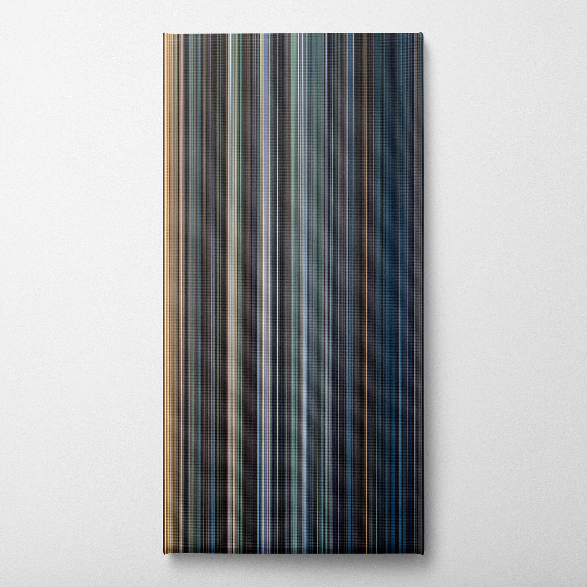 The Exorcist (1973) CineSpectrum Color Spectrum Canvas Print - Vertical on Wall